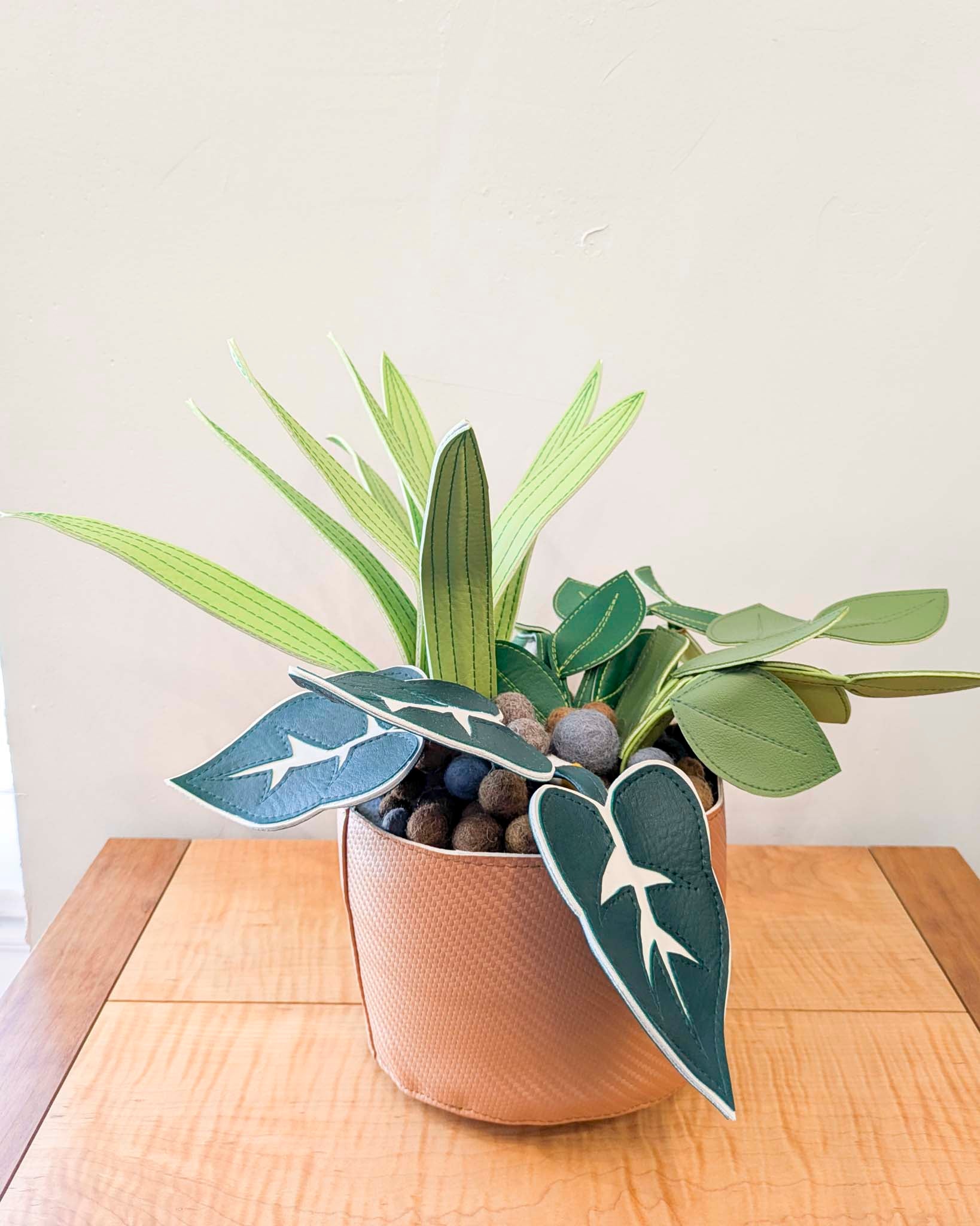 Small Planter with Mixed Plants (Copper Pot)