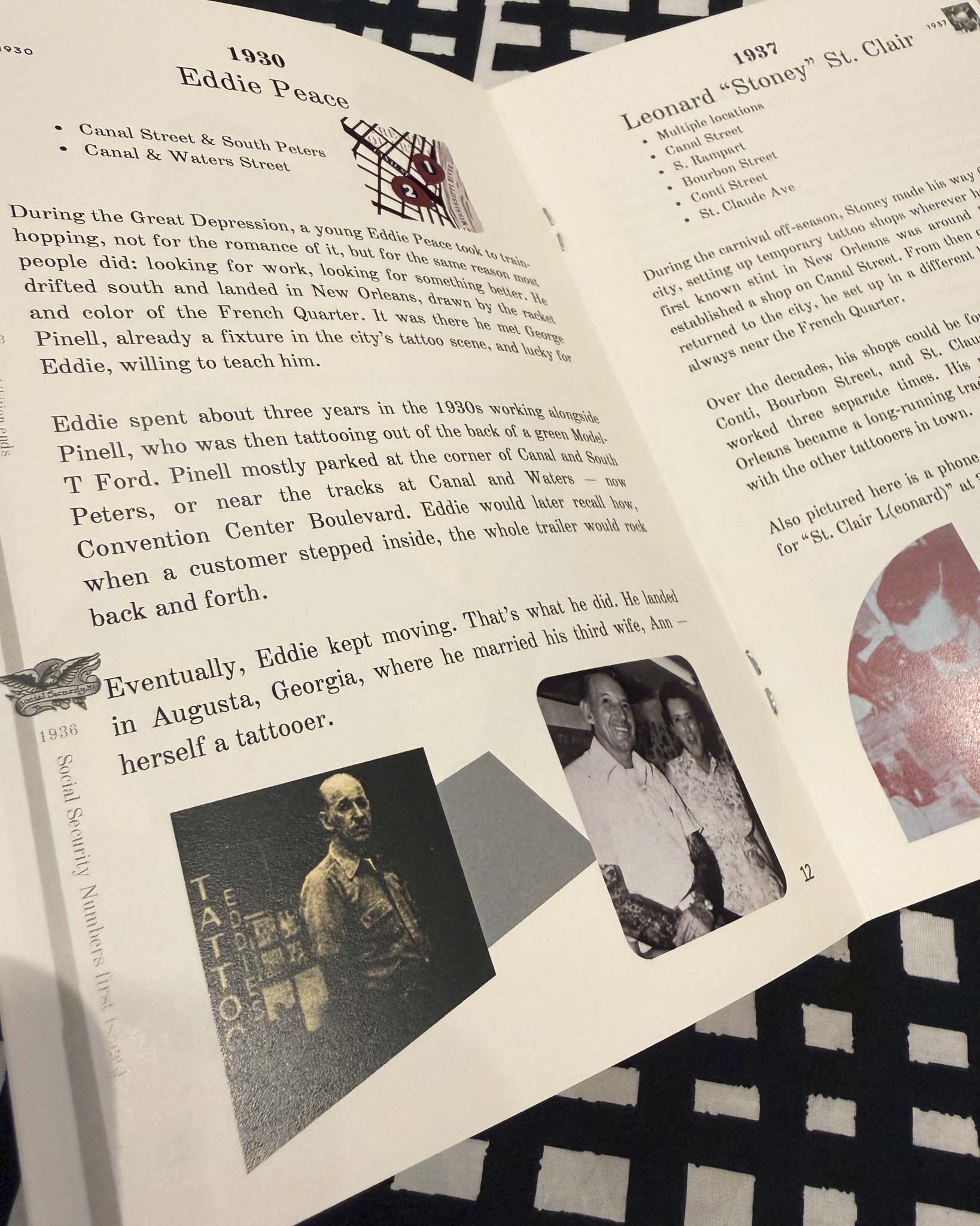 New Orleans Tattoo Artists 1890-1955- Original Zine