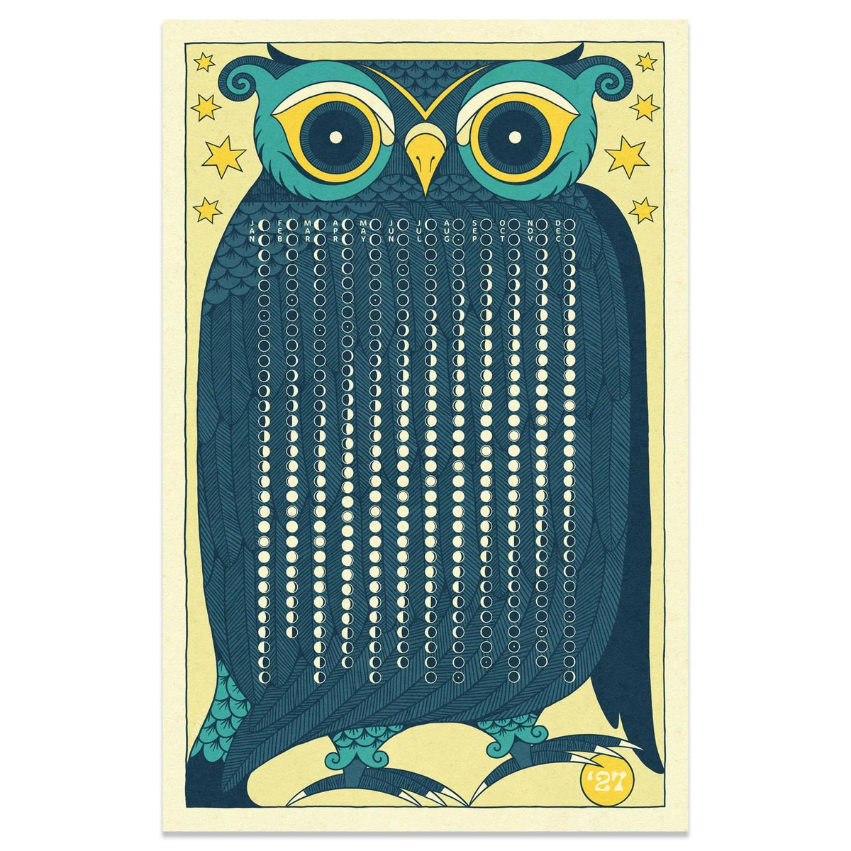 2027 Lunar Calendar- Print