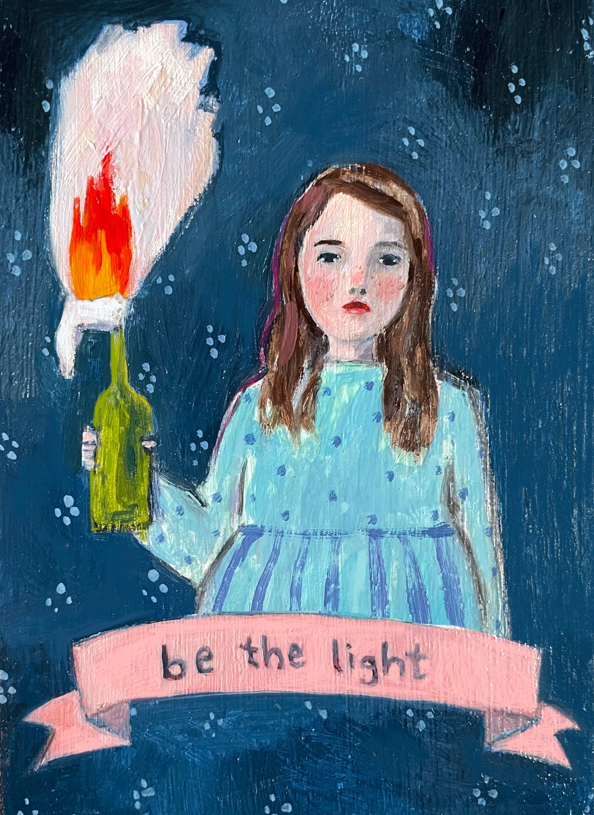 Be the light  -   Glossy vinyl sticker