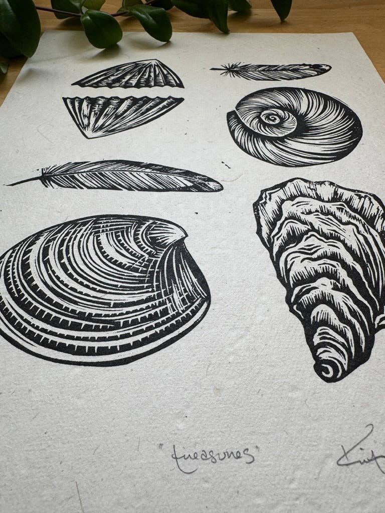 Treasures- Tidepool print