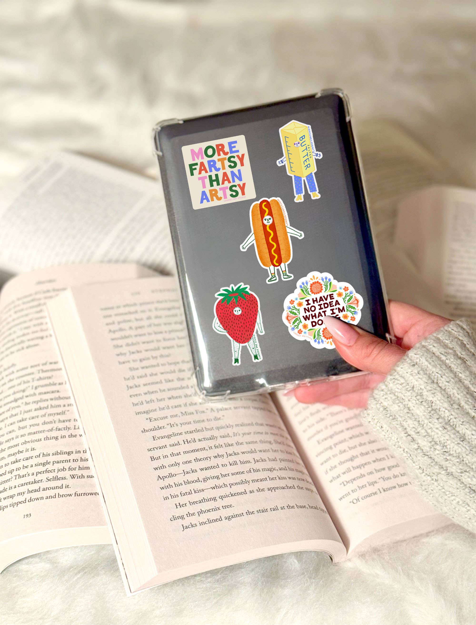 Hannah the Hot Dog Sticker, Funny Sticker, Food Sticker