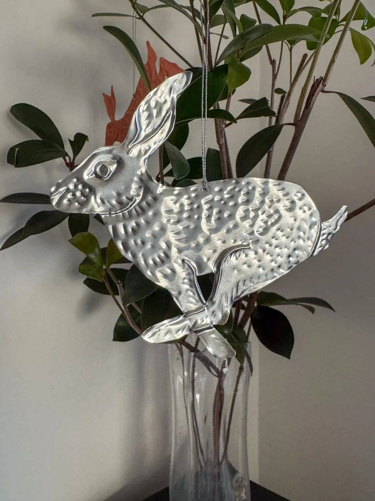 Rabbits DIY Tin Embossing Kit - DIY embossed metal foil craft kit - makes tin garland, ornaments & decorations