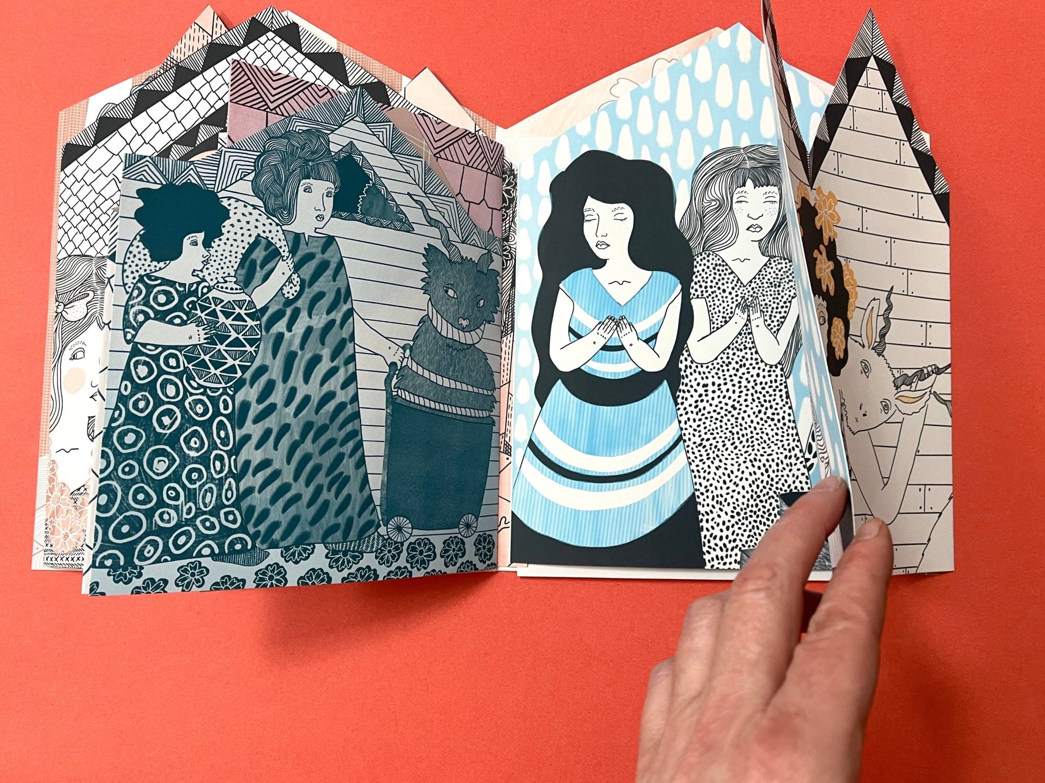 Erika Rier - Pageant - A Fold Out Art Zine - VISUAL INDEX