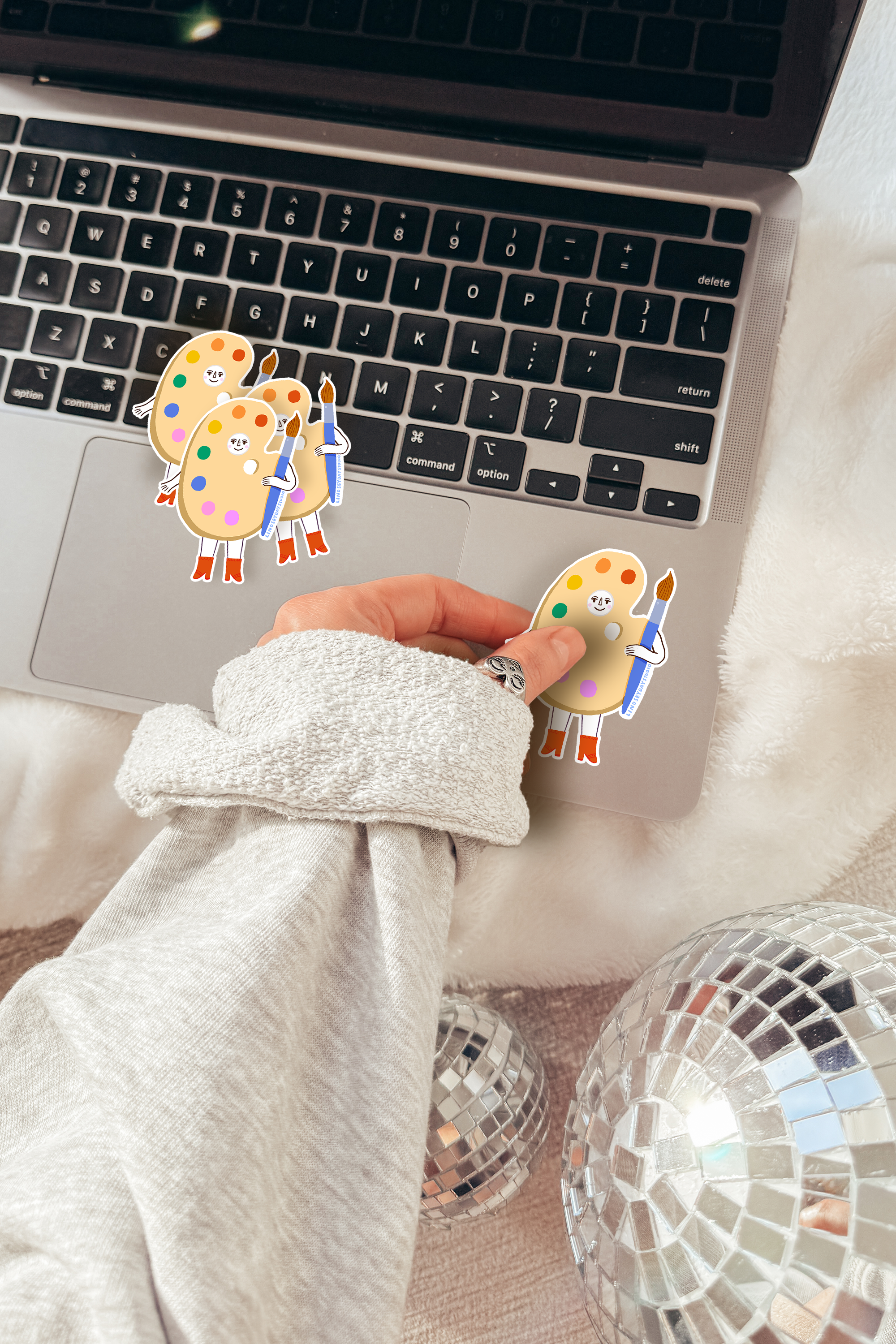 Artist Friend Sticker, Creative Kawaii Sticker, Maker Gift