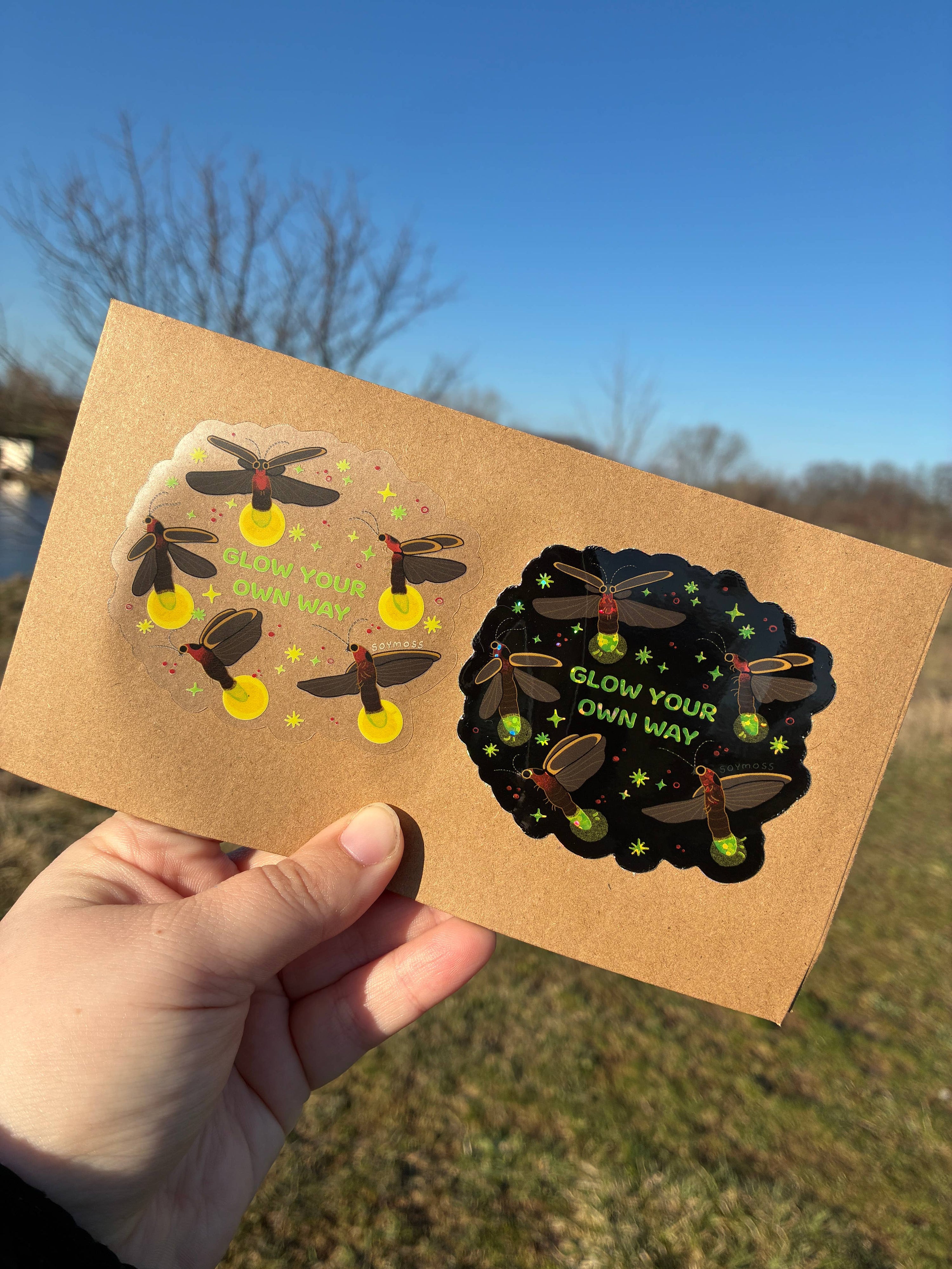 Glow Your Own Way Firefly Glitter + Clear Stickers: Glitter