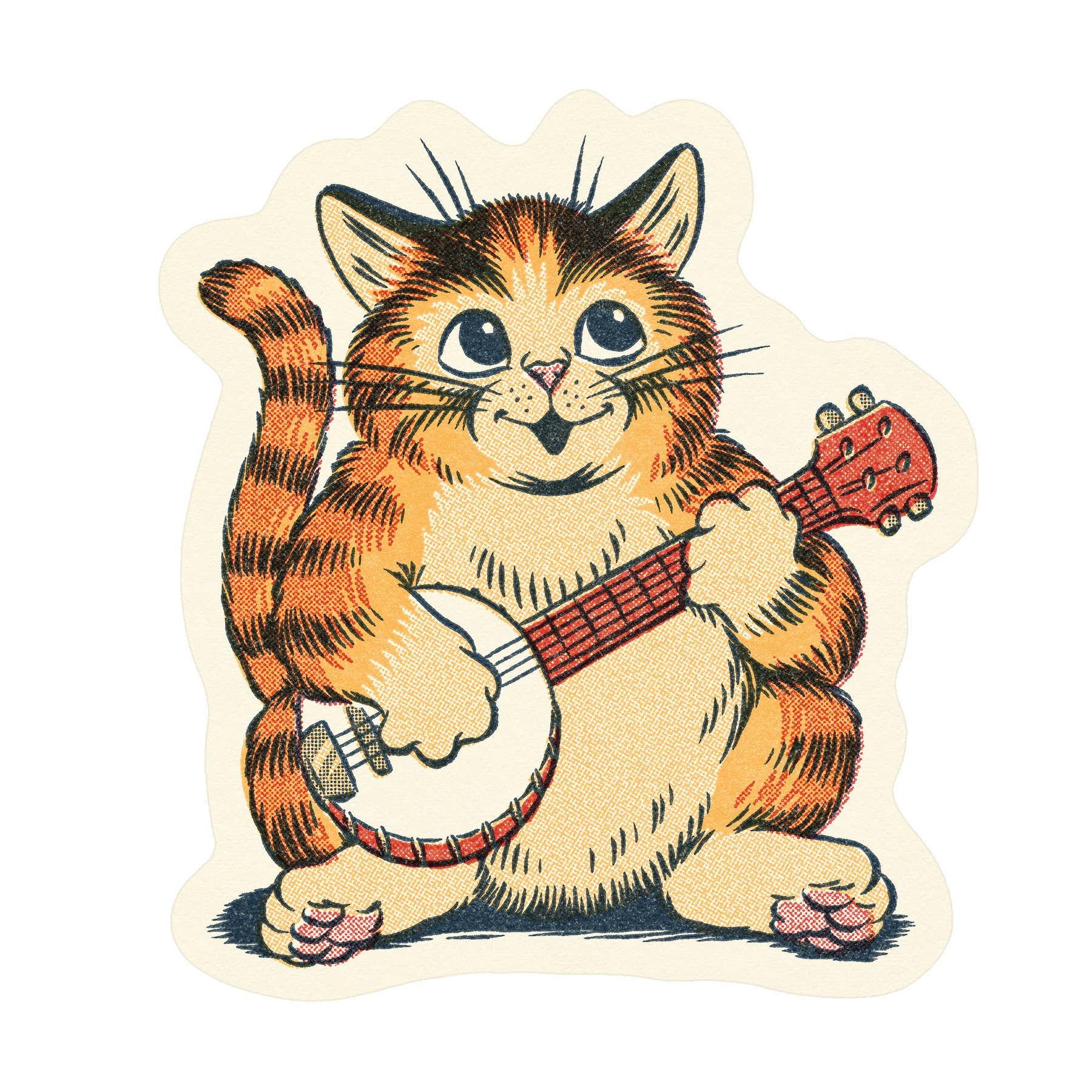 Banjo Cat Sticker