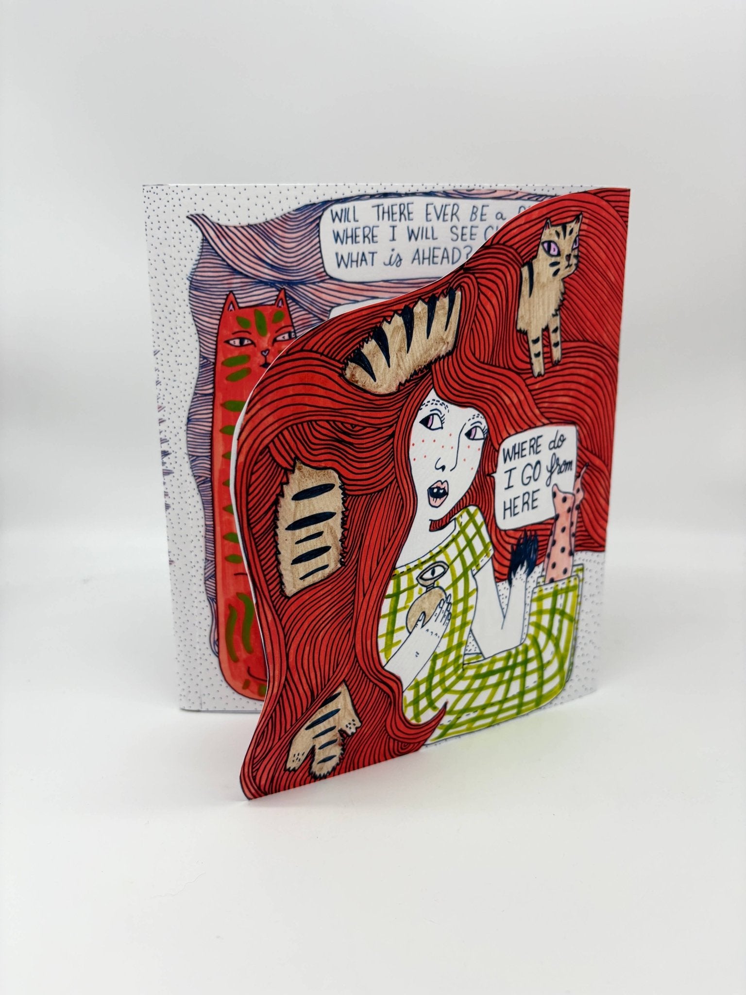 Erika Rier - In These Tangled Webs, Illustrated Art Zine with Handcut Pag - VISUAL INDEX