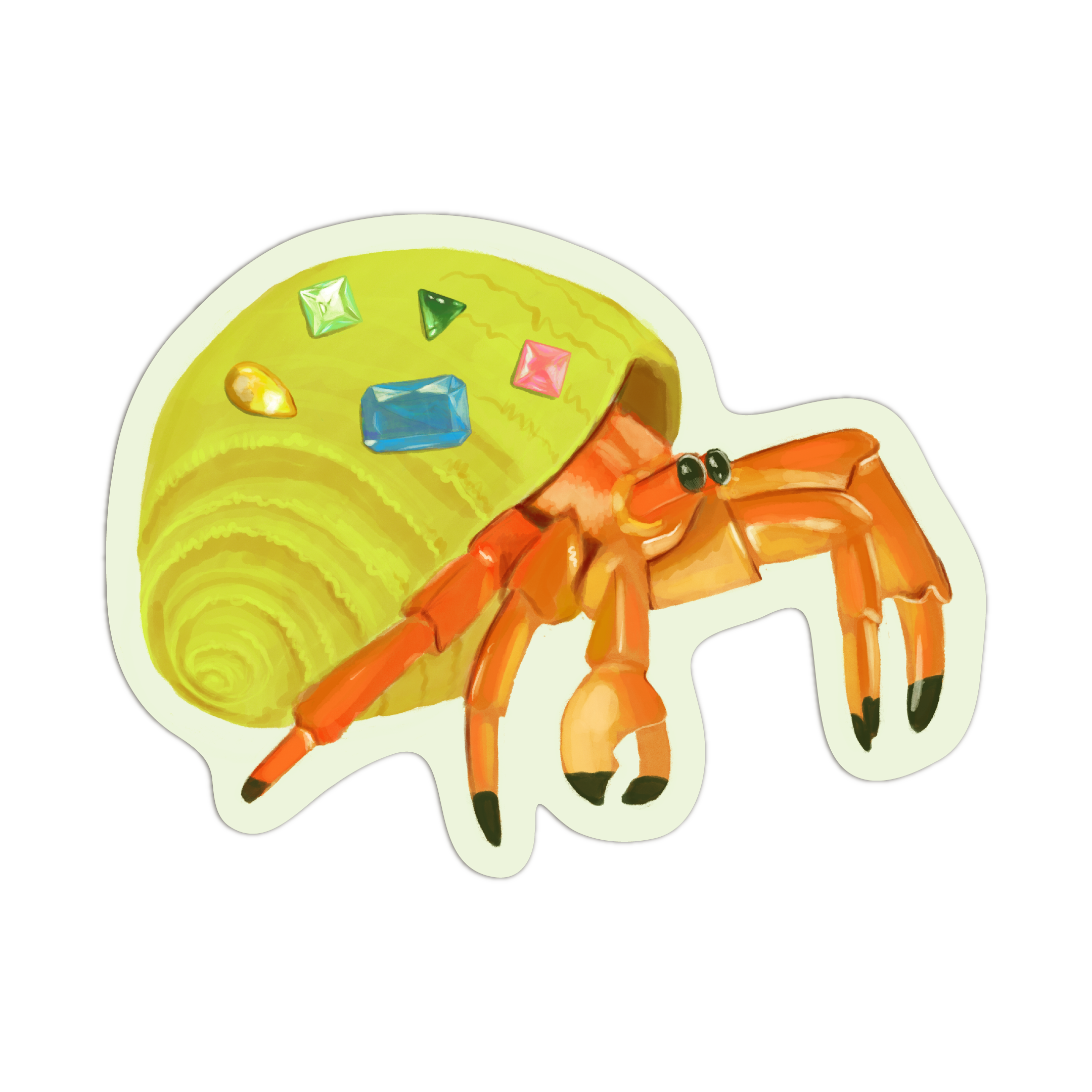 Hermit Crab! Sticker