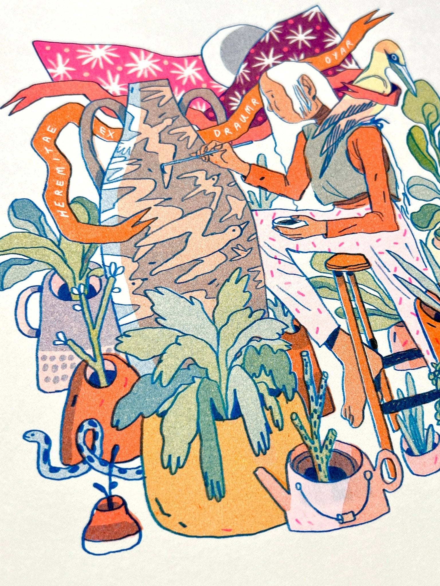 Natalie Andrewson - The Sculptor: Hermits of the Dream Islands - Riso Print - VISUAL INDEX