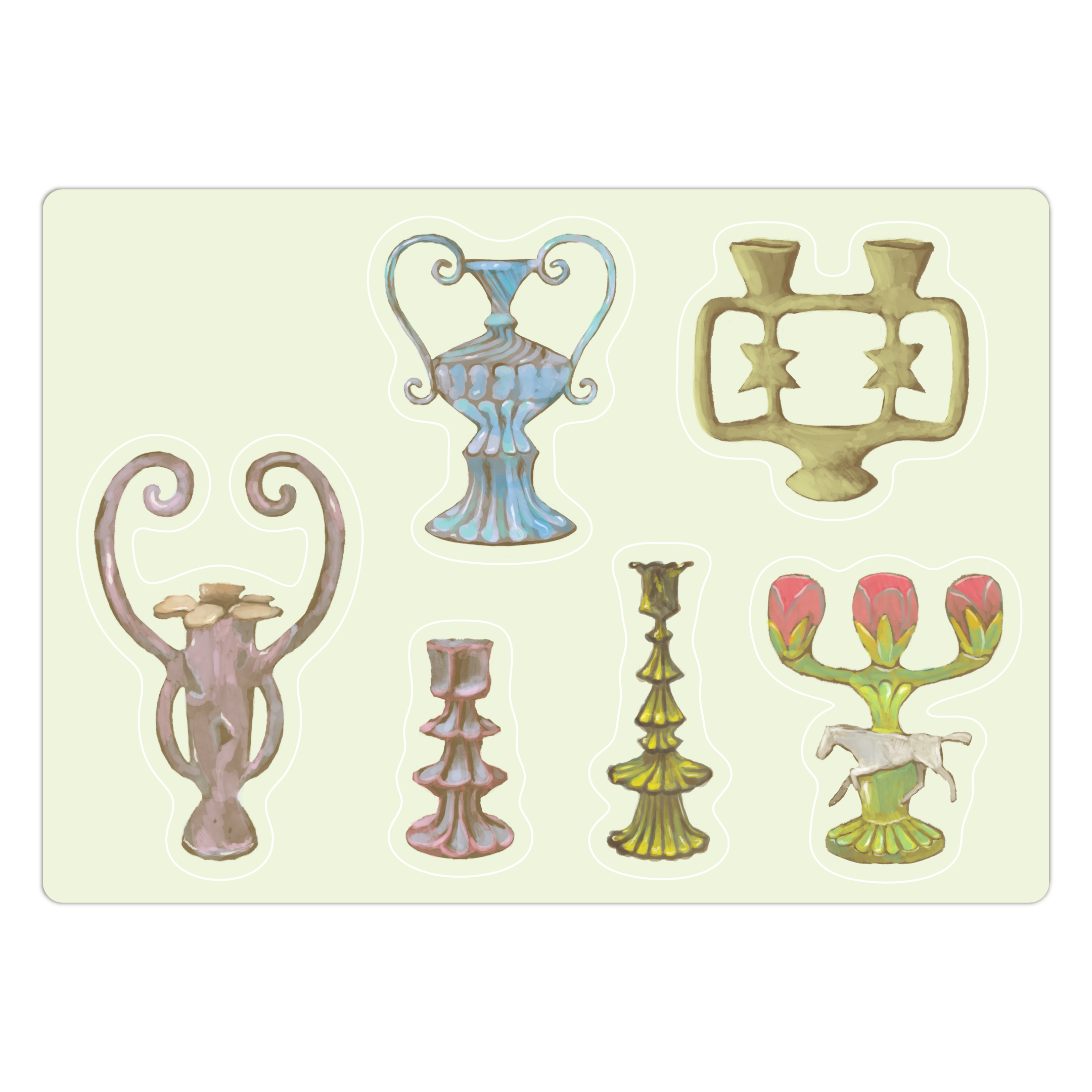 Ceramic Vases- Sticker Sheet