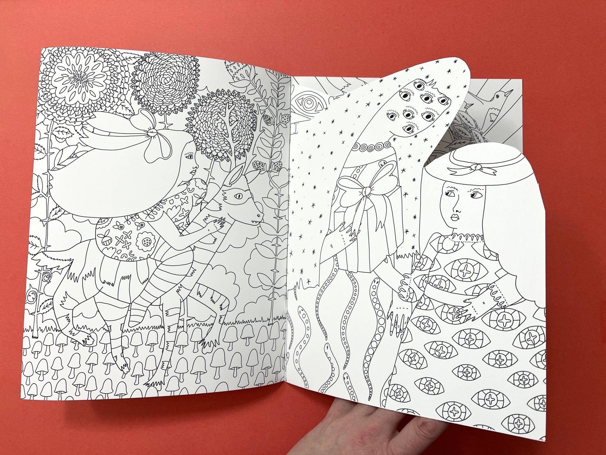 Erika Rier - To the Witch's House We Go - Coloring Book w/handcut pages - VISUAL INDEX