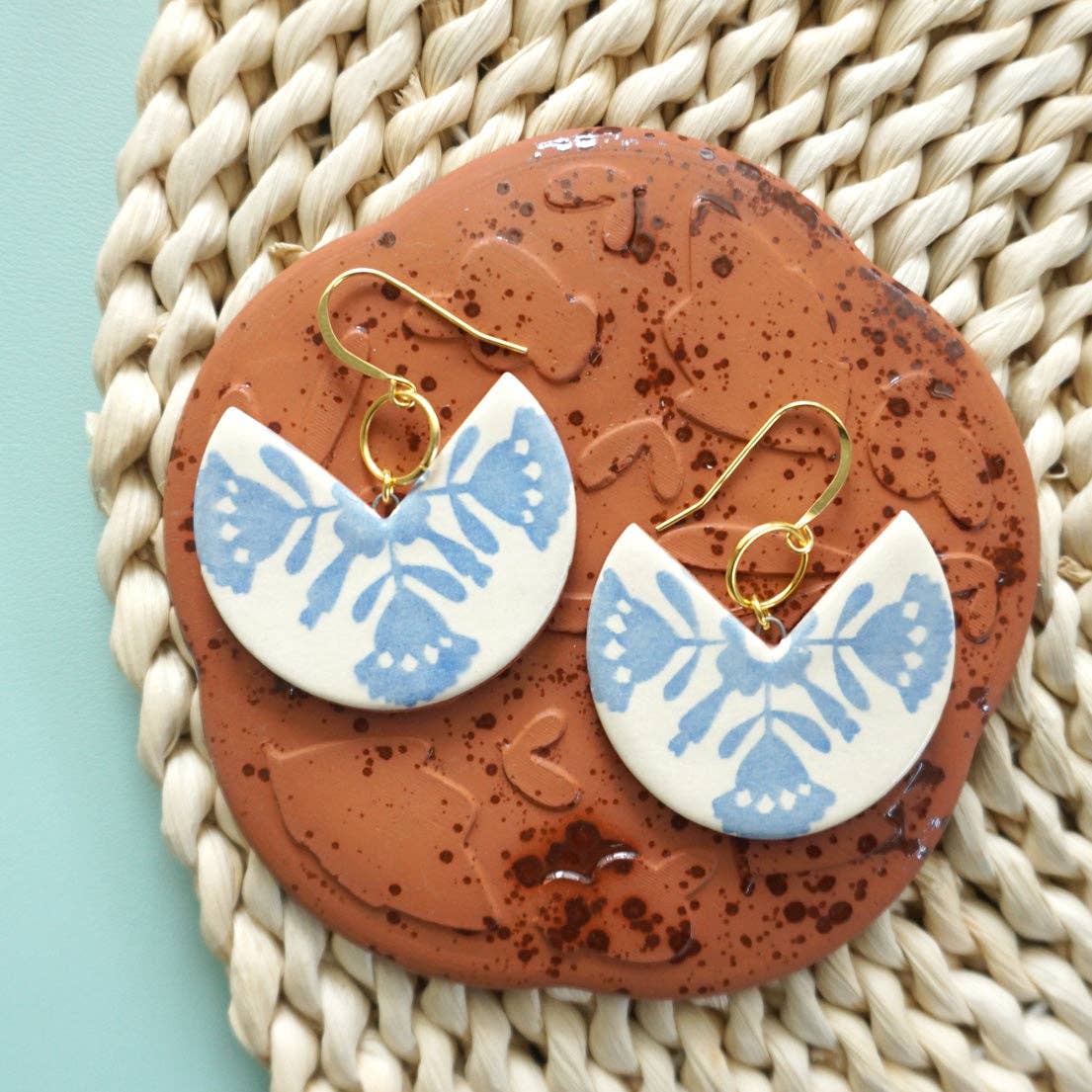 Whig Rose Dangle Earrings