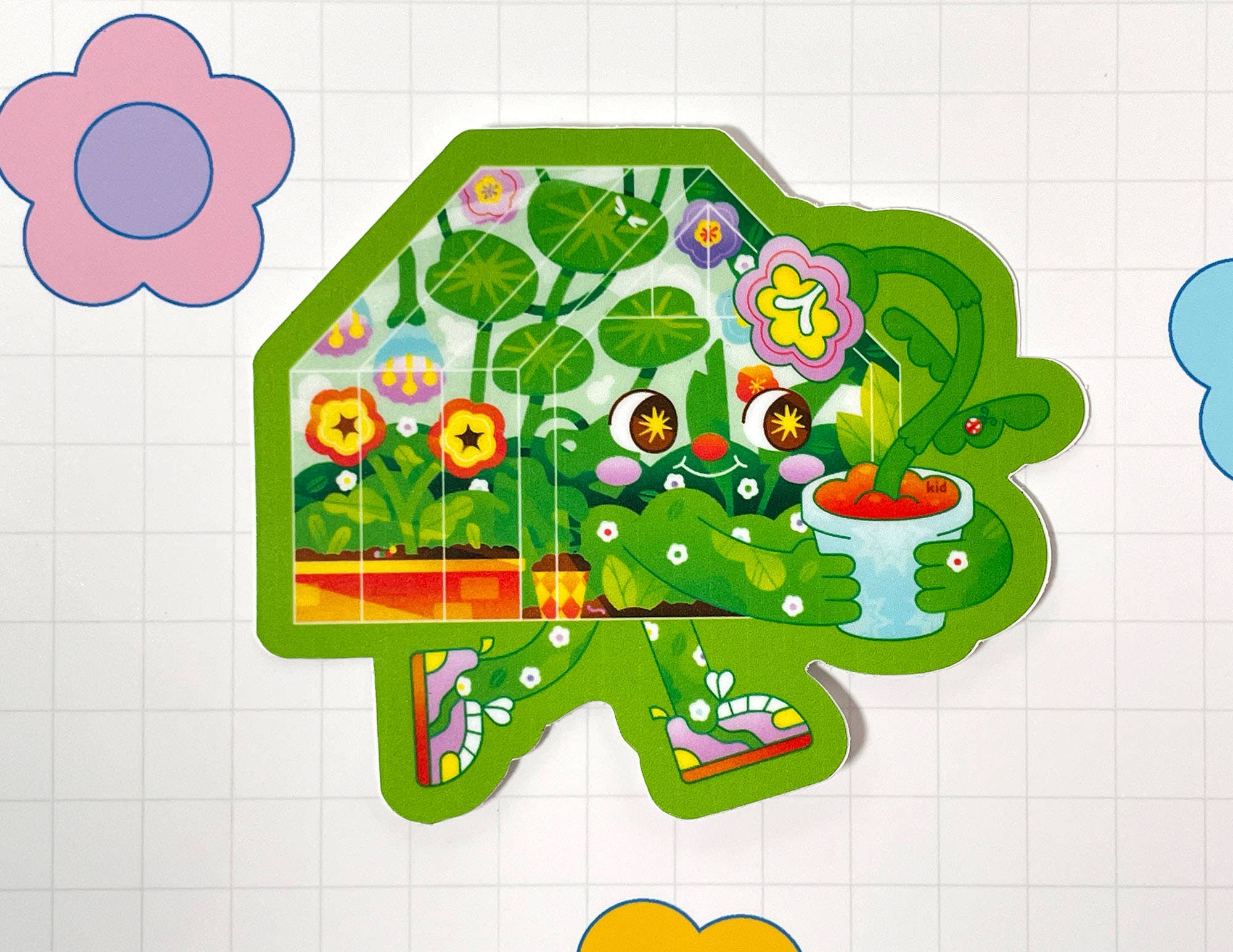 Blooming Greenhouse Sticker | Flowers & Plants | Botany
