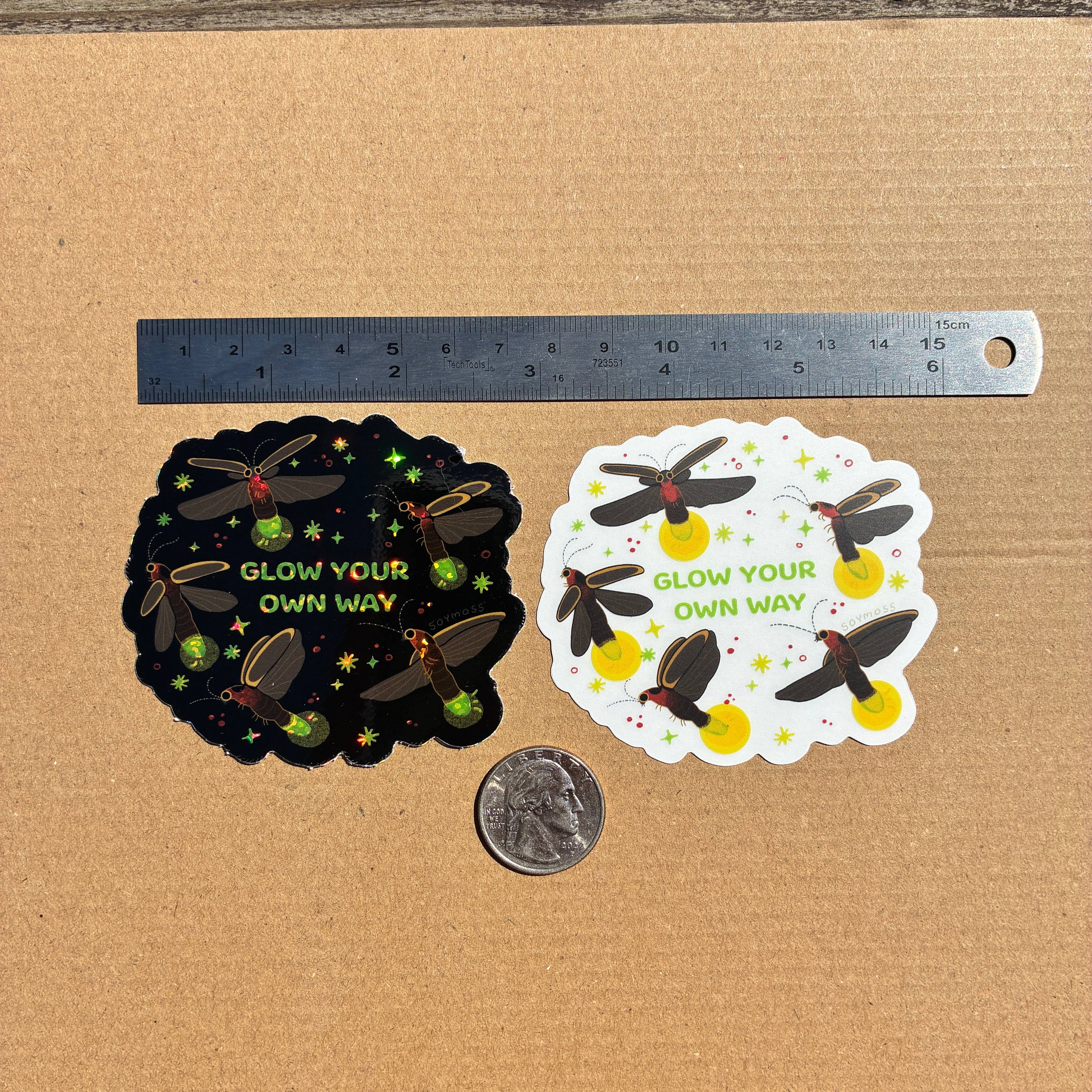 Glow Your Own Way Firefly Glitter + Clear Stickers: Glitter