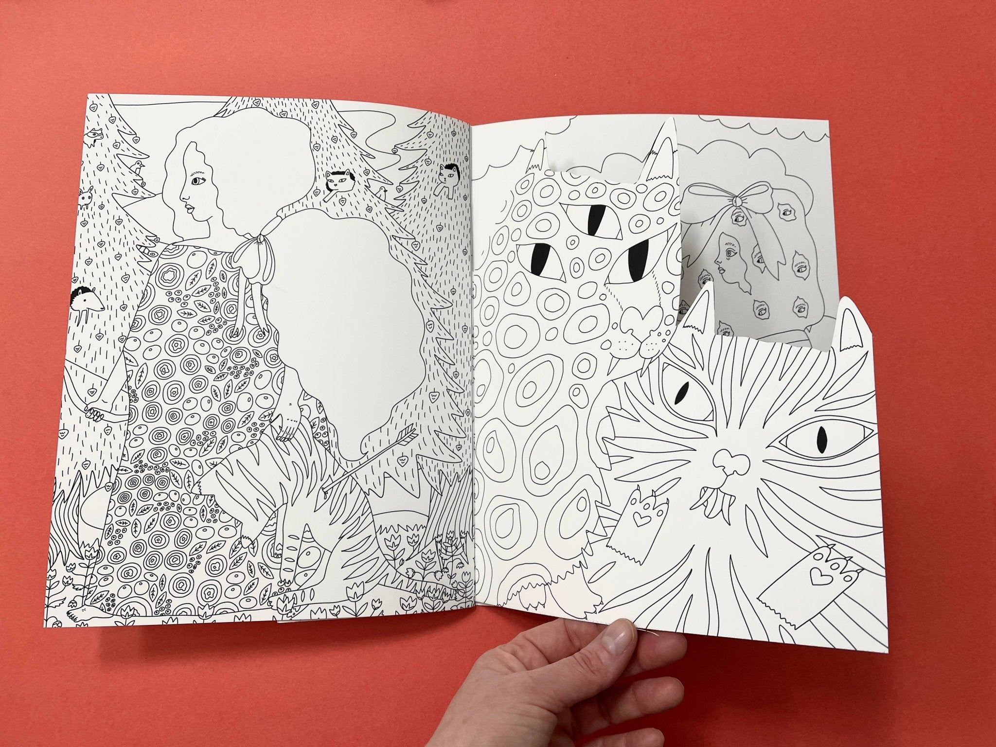 Erika Rier - To the Witch's House We Go - Coloring Book w/handcut pages - VISUAL INDEX
