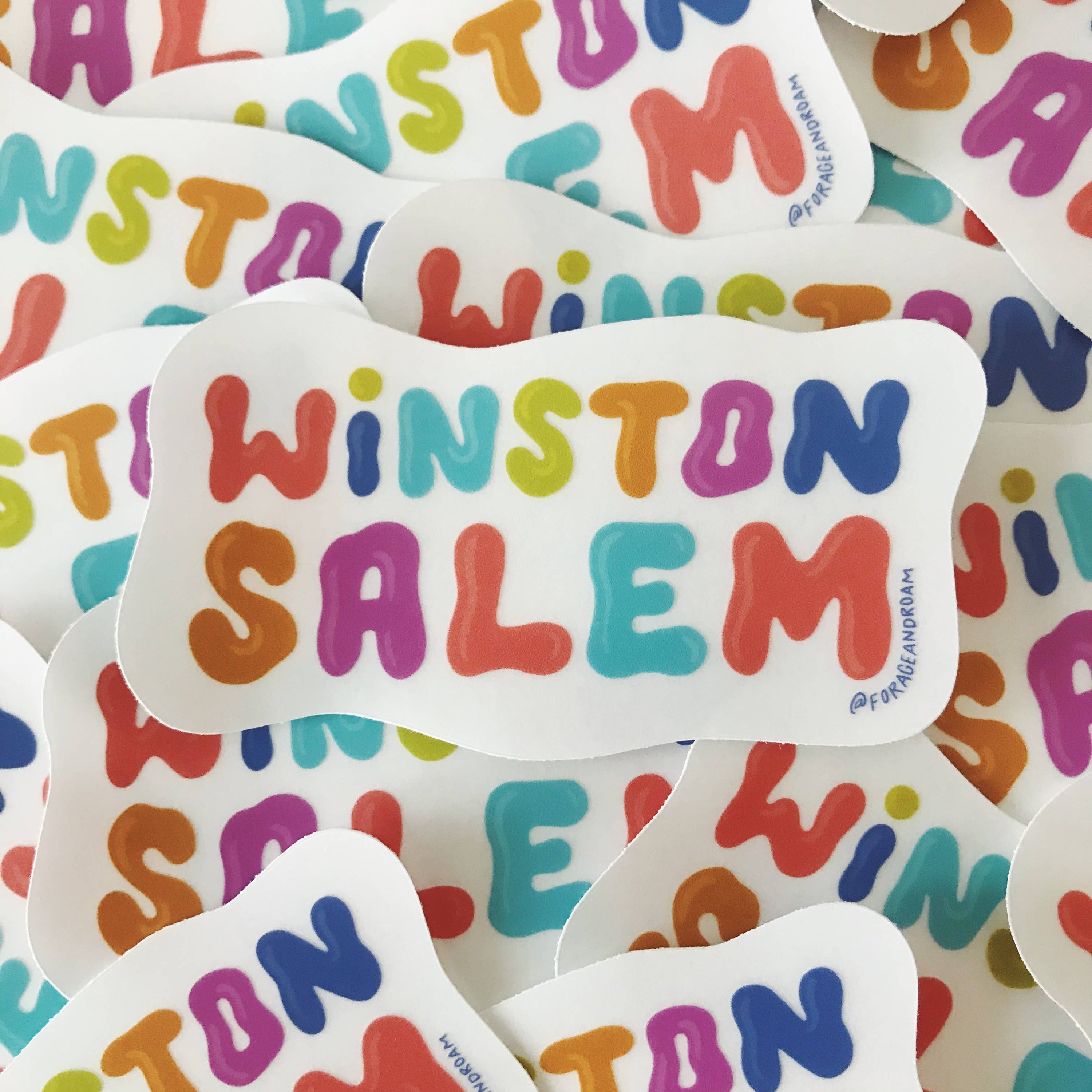 Winston Salem Groovy Sticker