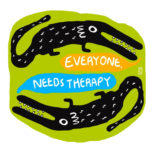 Everyone Needs Therapy, Small Sticker