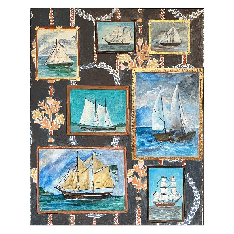 Ship Art Print, Nautical Art, Coastal Wall Art, Beach Art : 8x10 inches