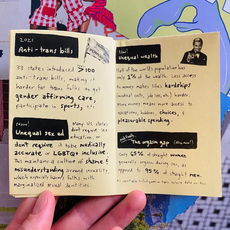 What is Pleasure Injustice? zine | Sex-positive intersectional feminist sex ed queer zine