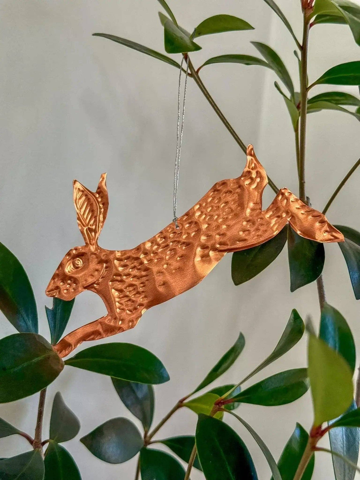 Rabbits DIY Tin Embossing Kit - DIY embossed metal foil craft kit - makes tin garland, ornaments & decorations