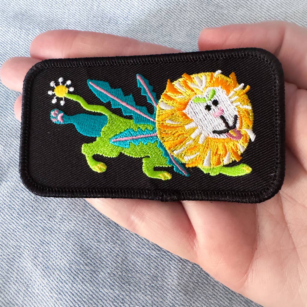 Dandelion Iron-on Embroidered Patch