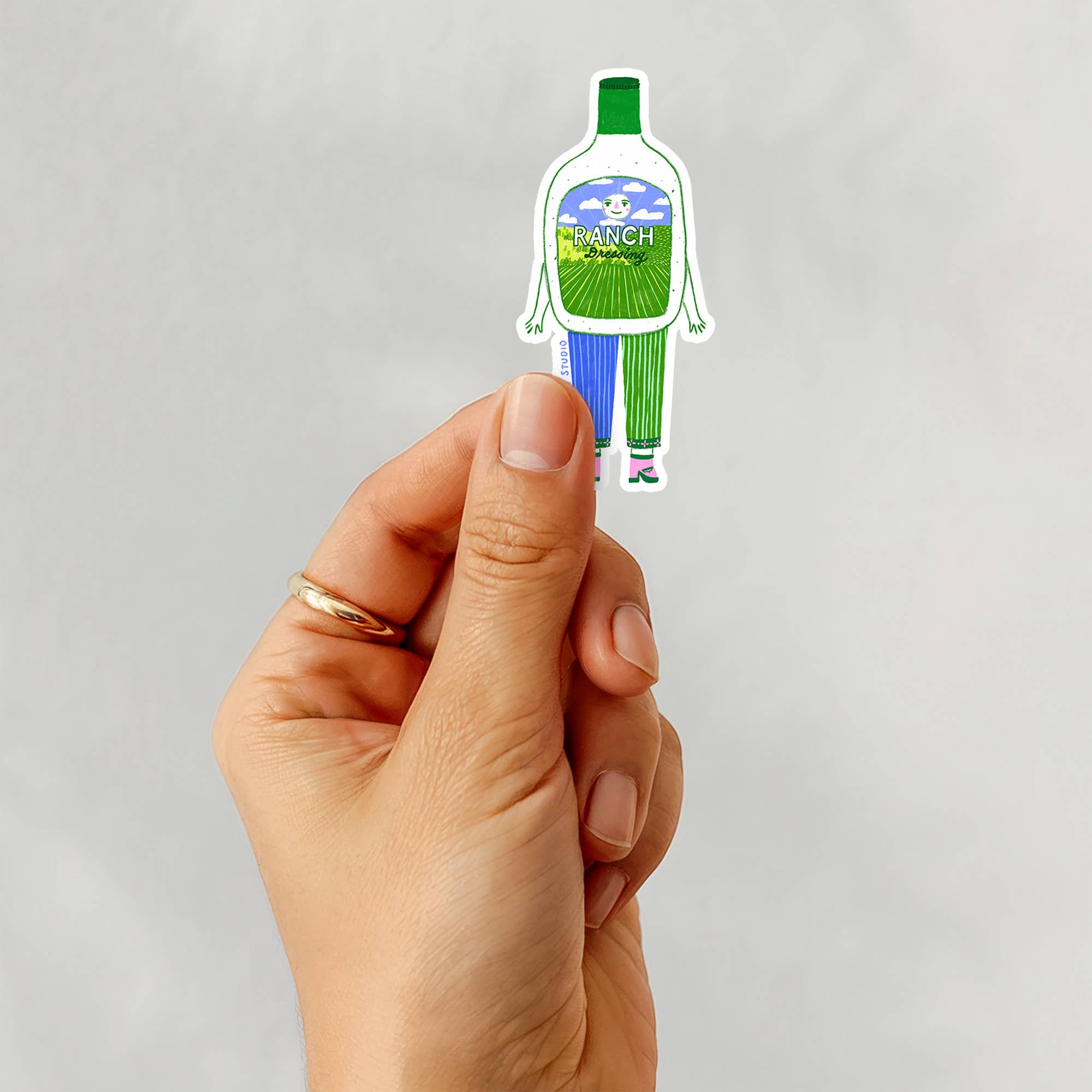 Blanche the Ranch Sticker, Funny Sticker, Food Sticker