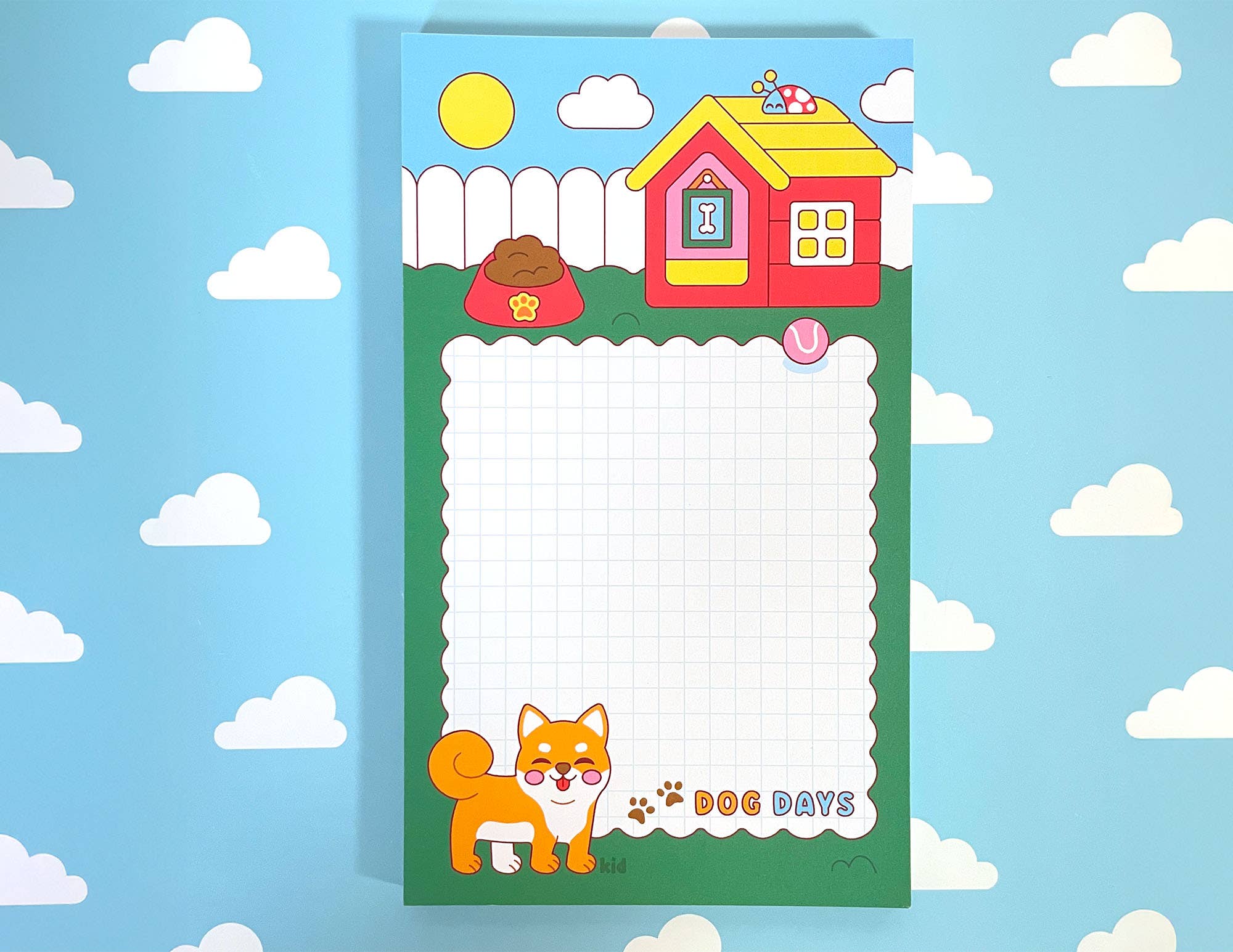 Dog Days Notepad | Shiba Inu | Cute Summer Stationery Gift