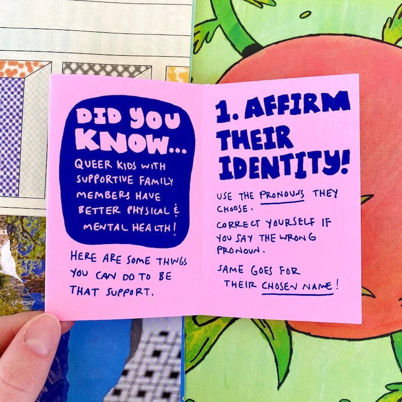 How To Support Your Queer Kid zine | LGBTQ+ Gay Lesbian Bisexual Pansexual Trans youth parent
