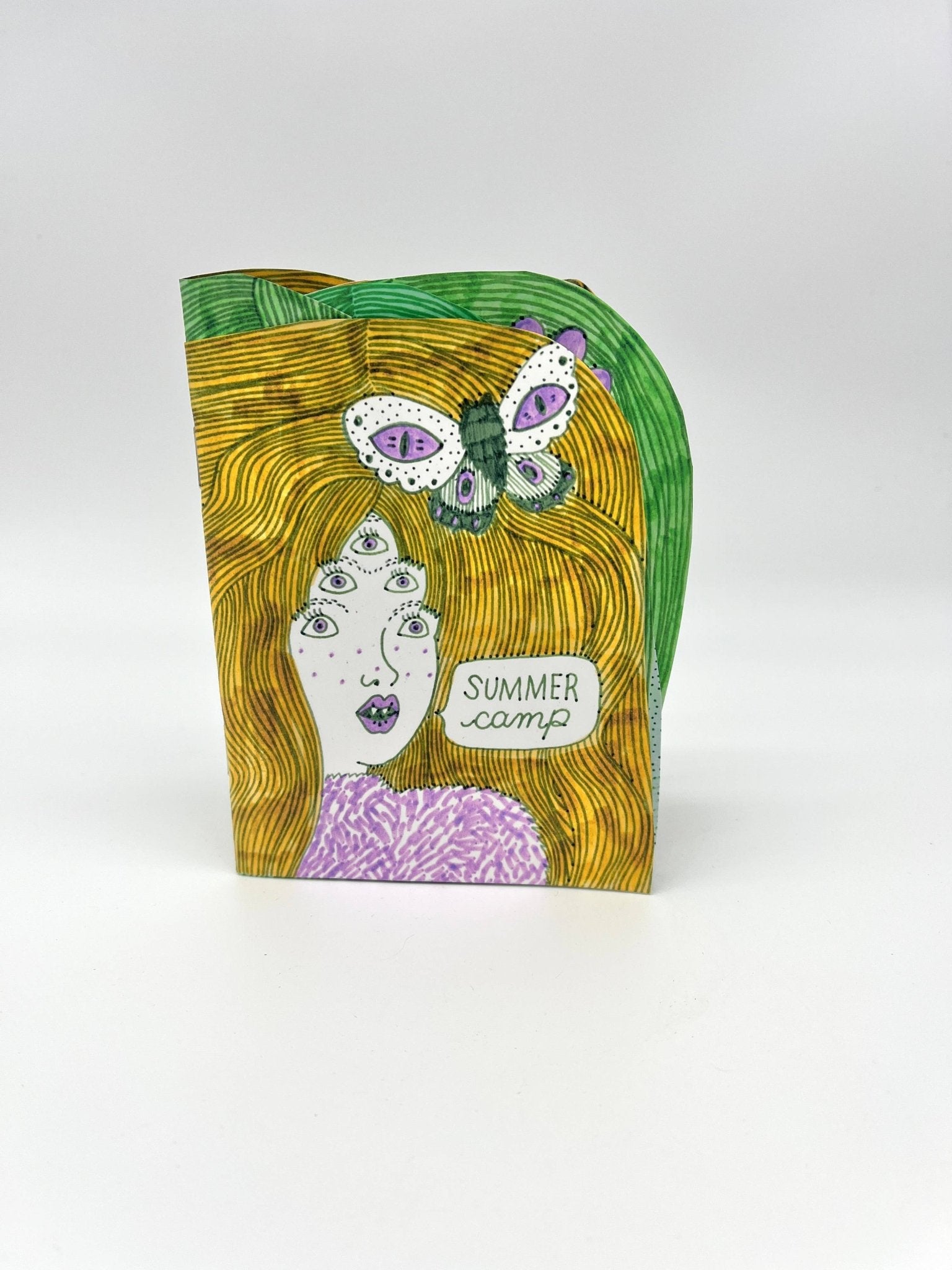 Erika Rier - Summer Camp - Hand - cut Illustrated Mini Zine - VISUAL INDEX