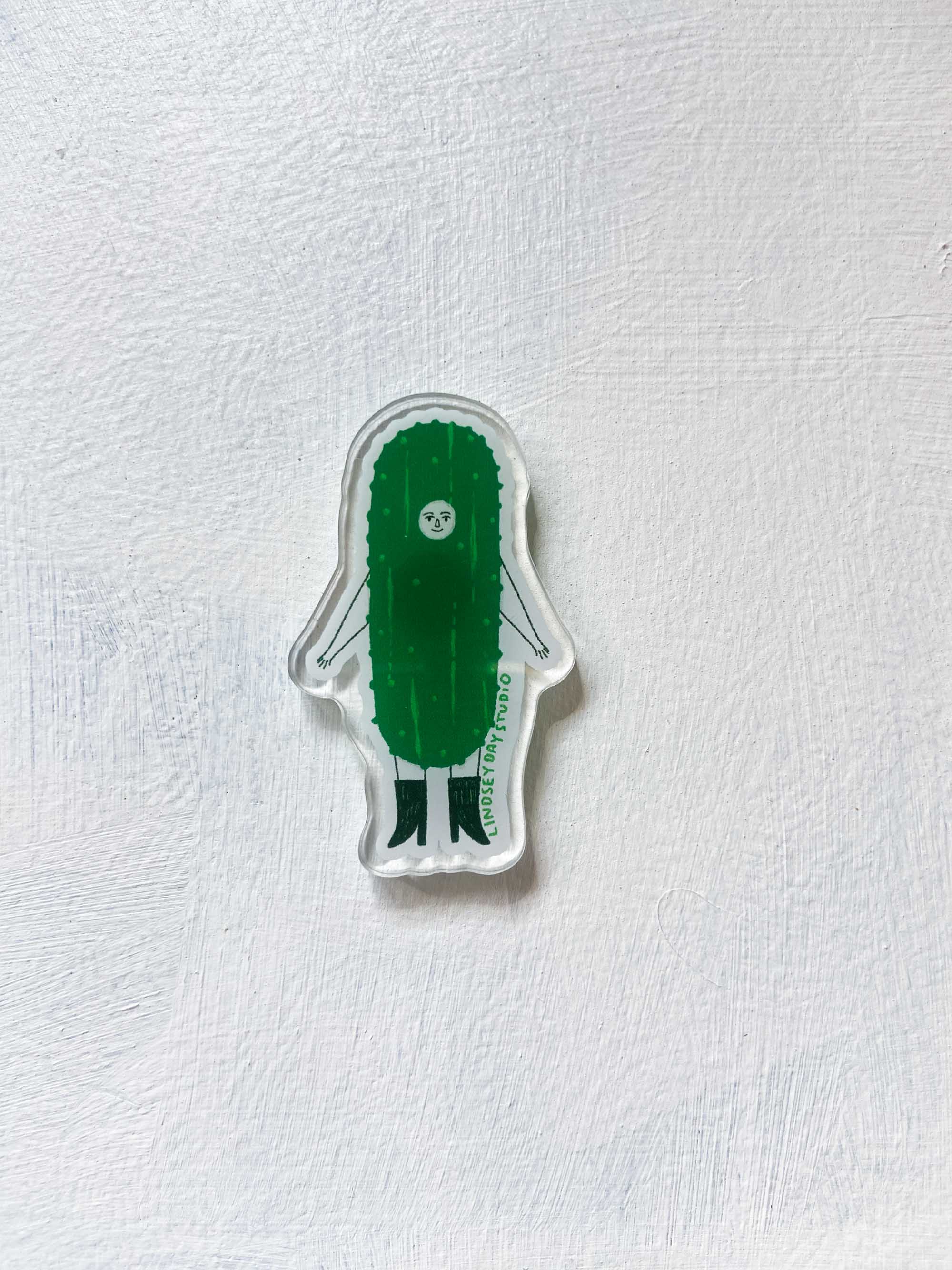 Pickle Friend Magnet, Funny Food Fridge Magnet