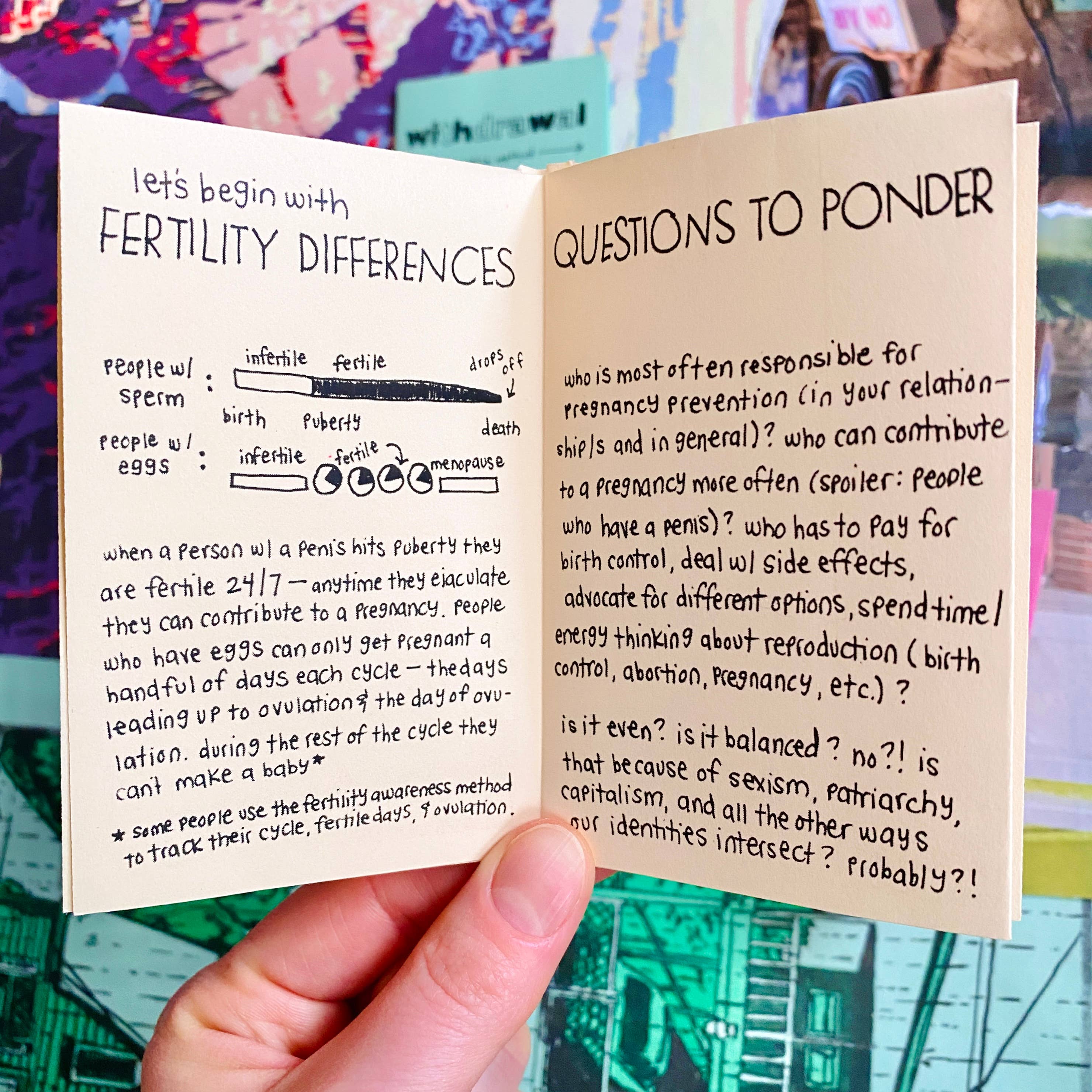 Birth Control Zine Bundle | Gender affirming sex education