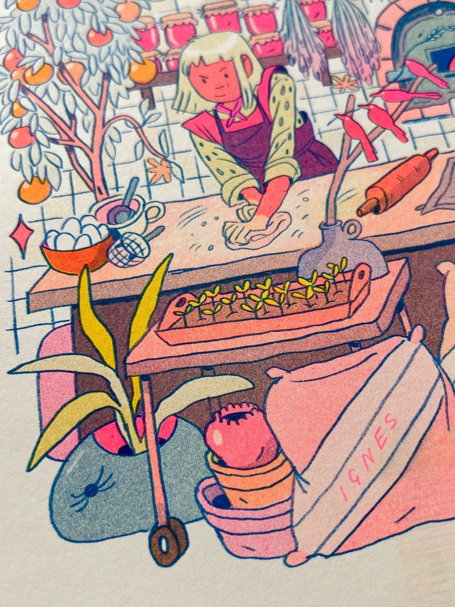 Natalie Andrewson - The Baker: The Fire That Burns Within - Riso Print - VISUAL INDEX