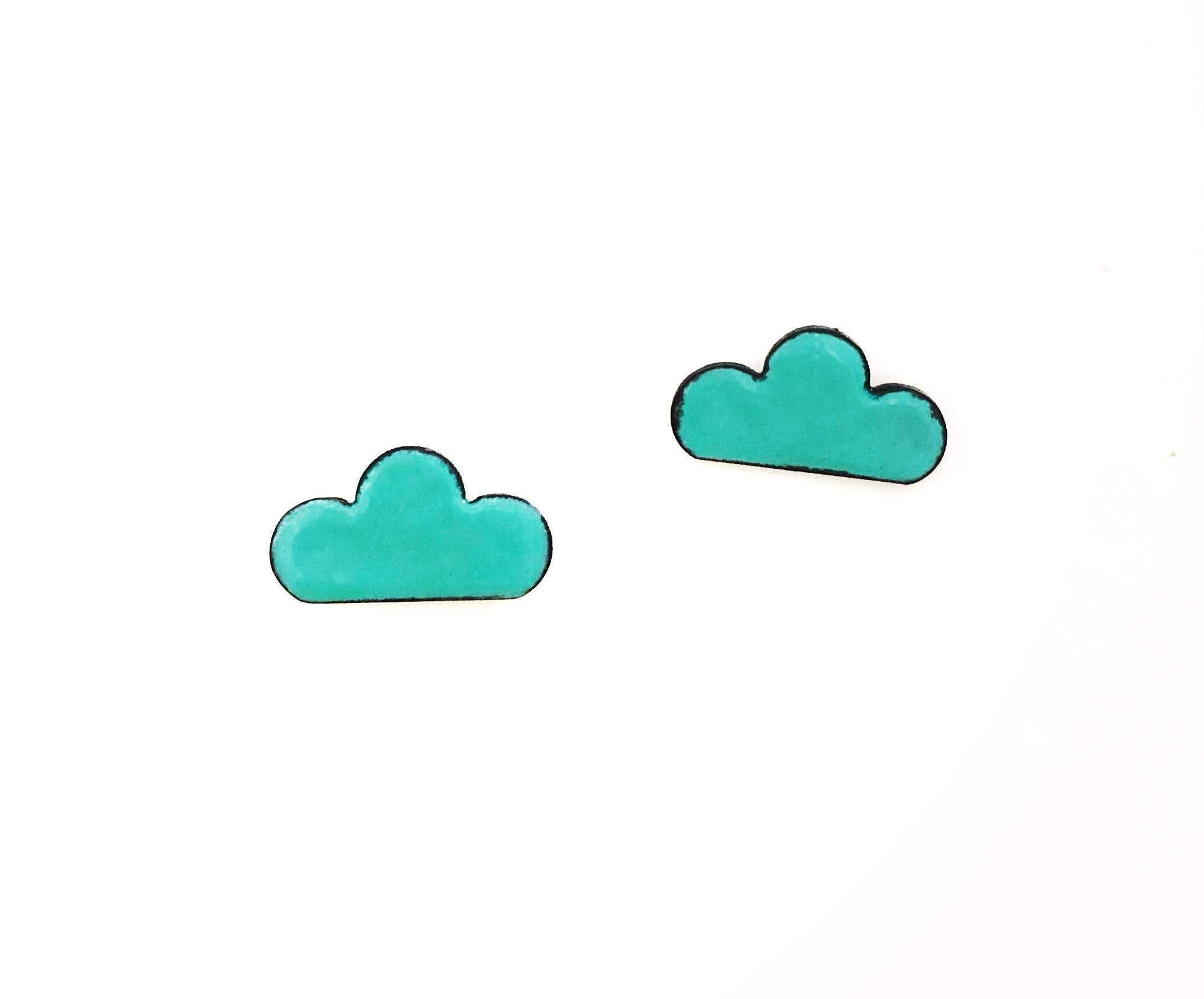 Cloud Stud Earrings