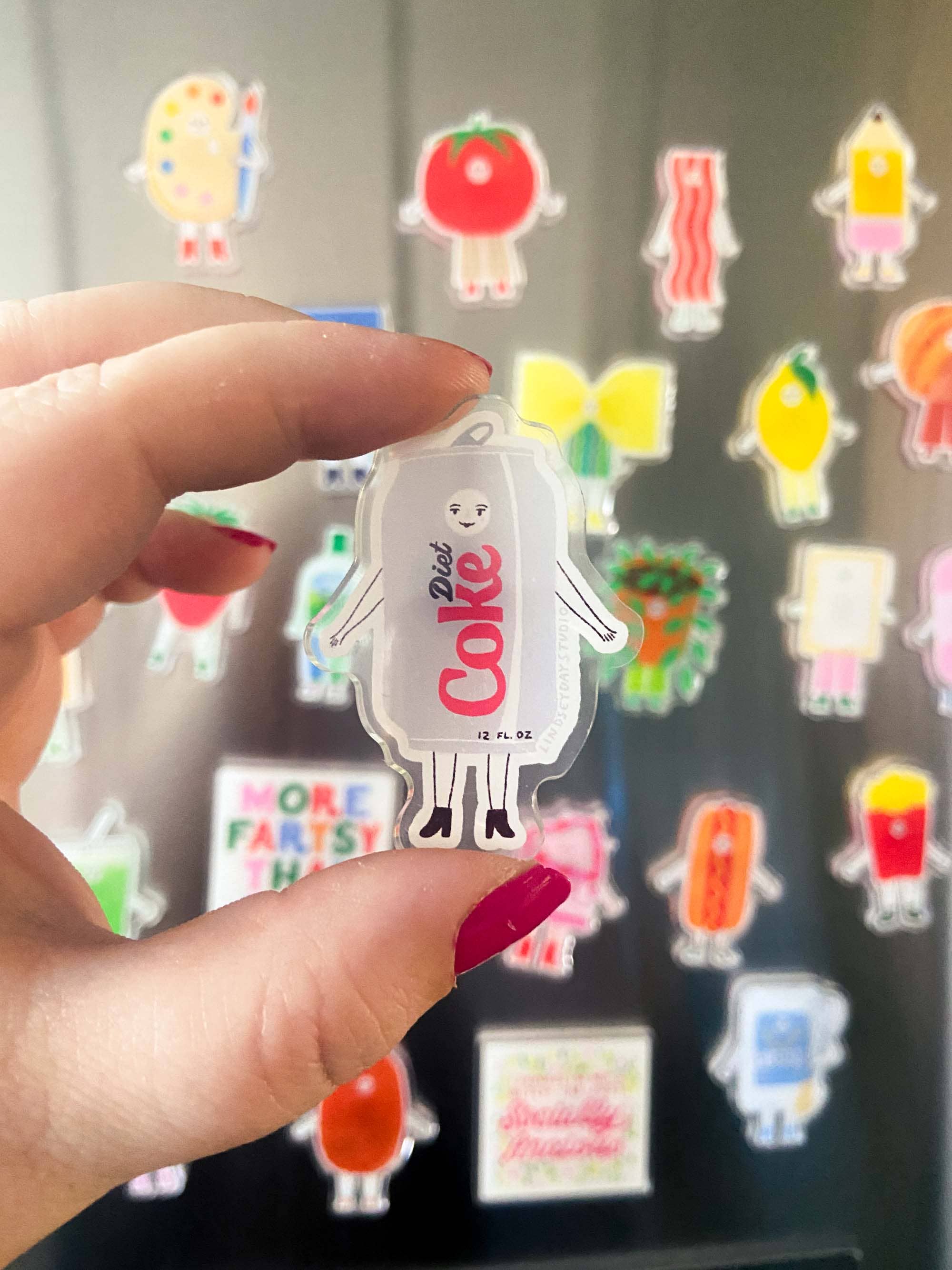 Diet Coke Friend Magnet, Funny Food Fridge Magnet