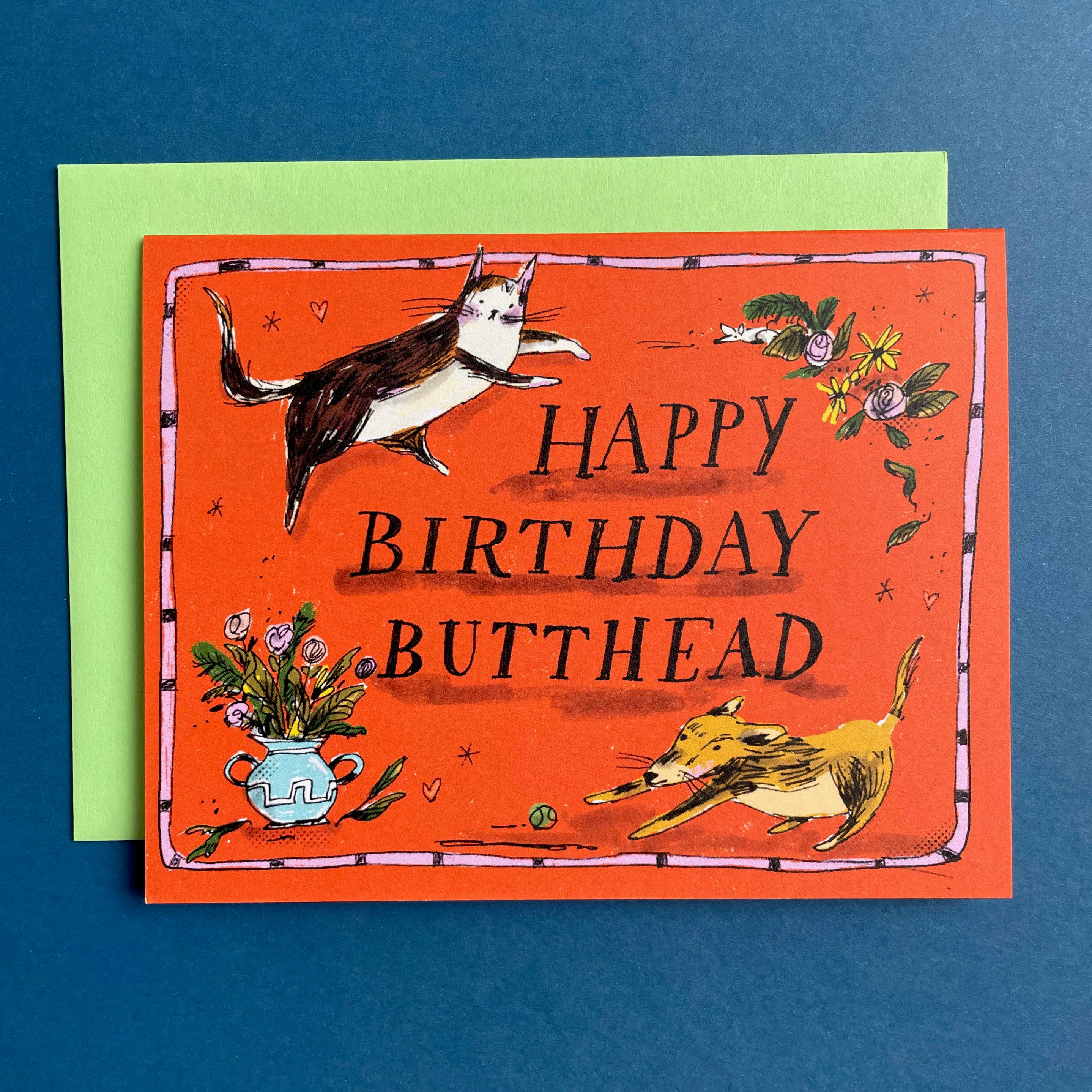 Happy Birthday Butthead Card