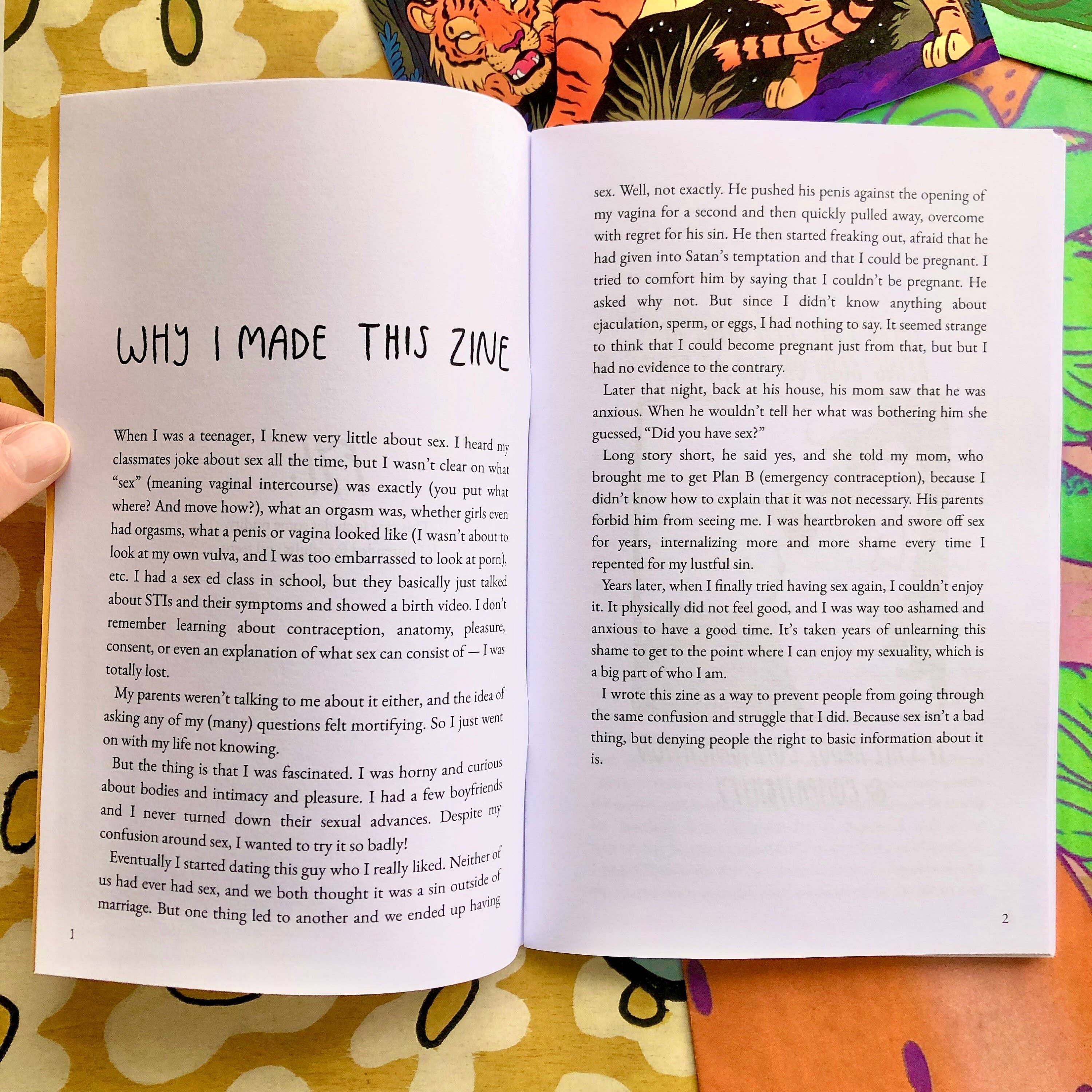 What I Would Tell My Teenage Self About Sex Zine