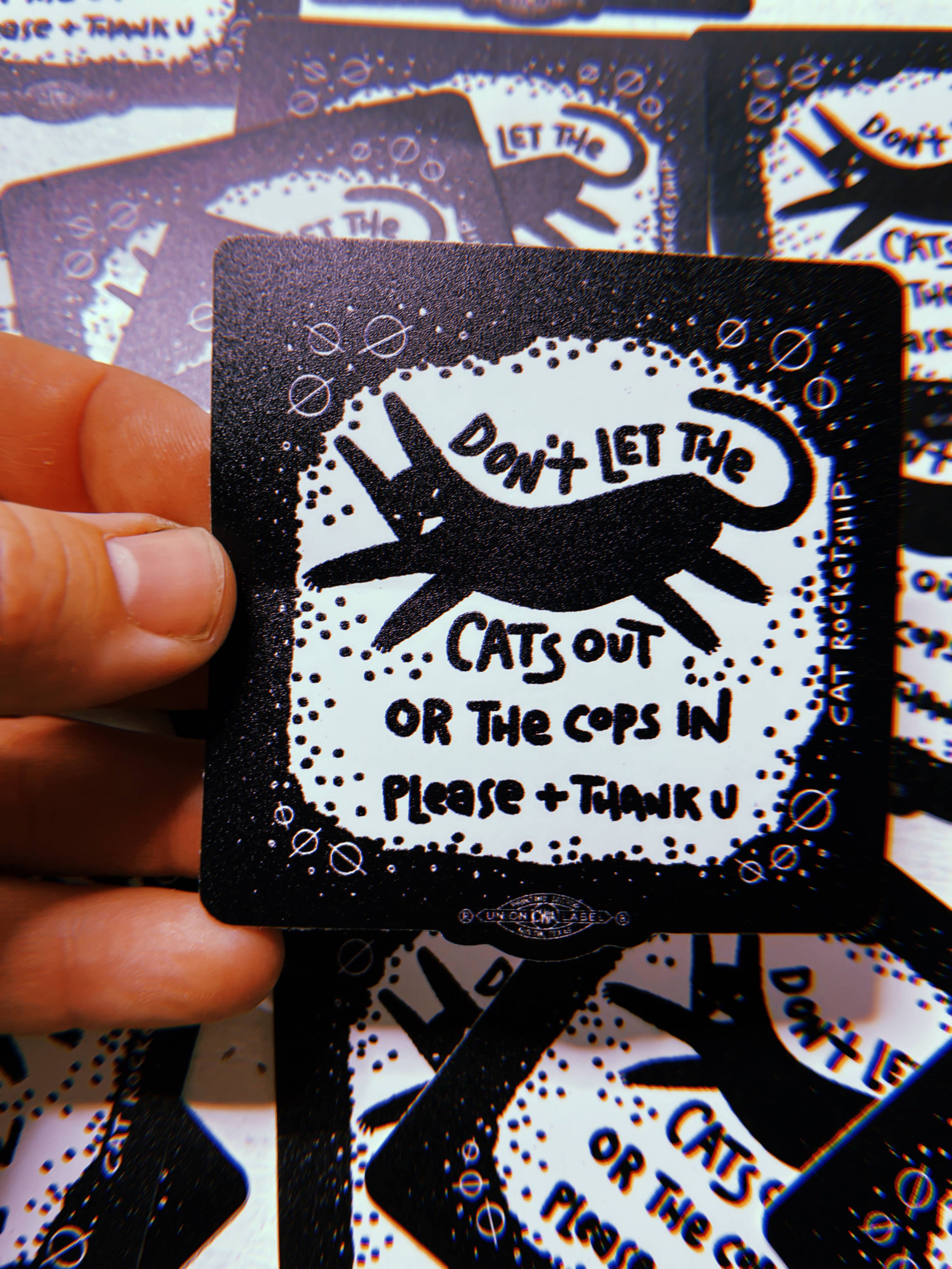 Don't Let the Cats Out sticker