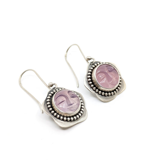 Lavender chalcedony Earrings