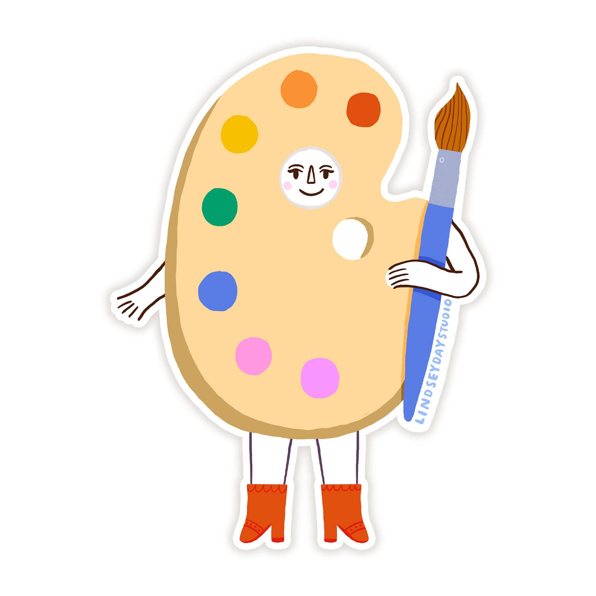 Artist Friend Sticker, Creative Kawaii Sticker, Maker Gift