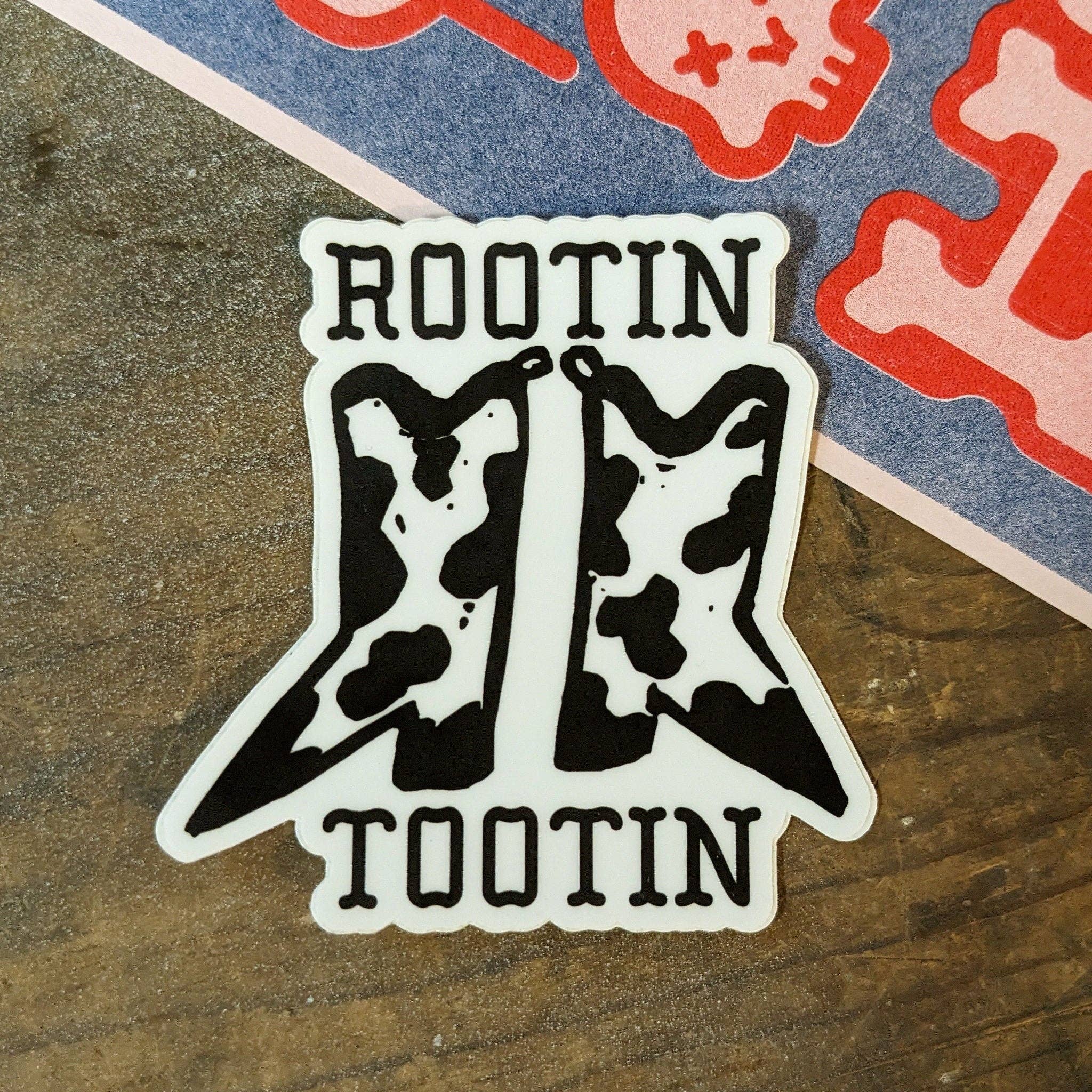 Western Whimsy Cowboy Boots Sticker - Rootin', Tootin' Fun!