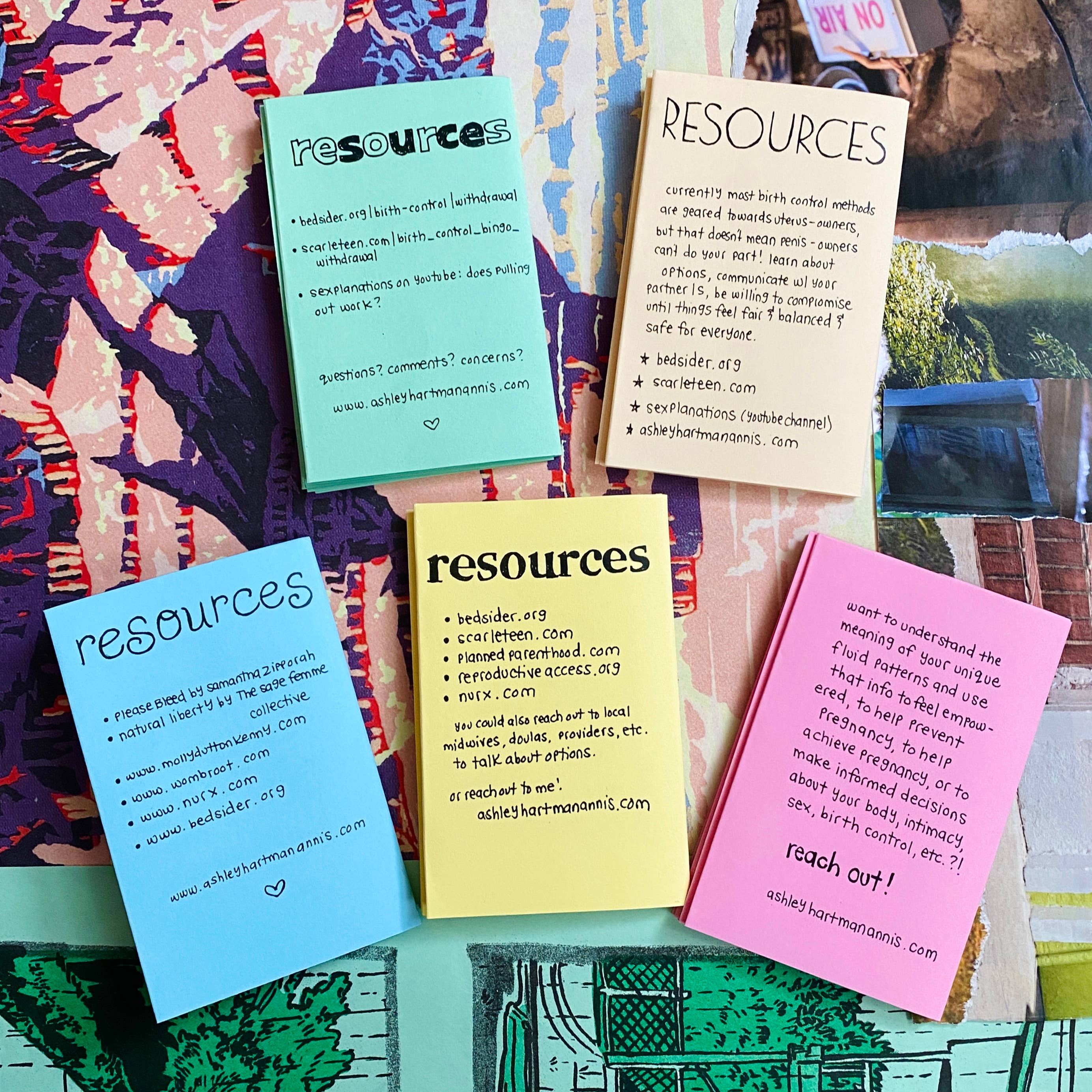 Birth Control Zine Bundle | Gender affirming sex education