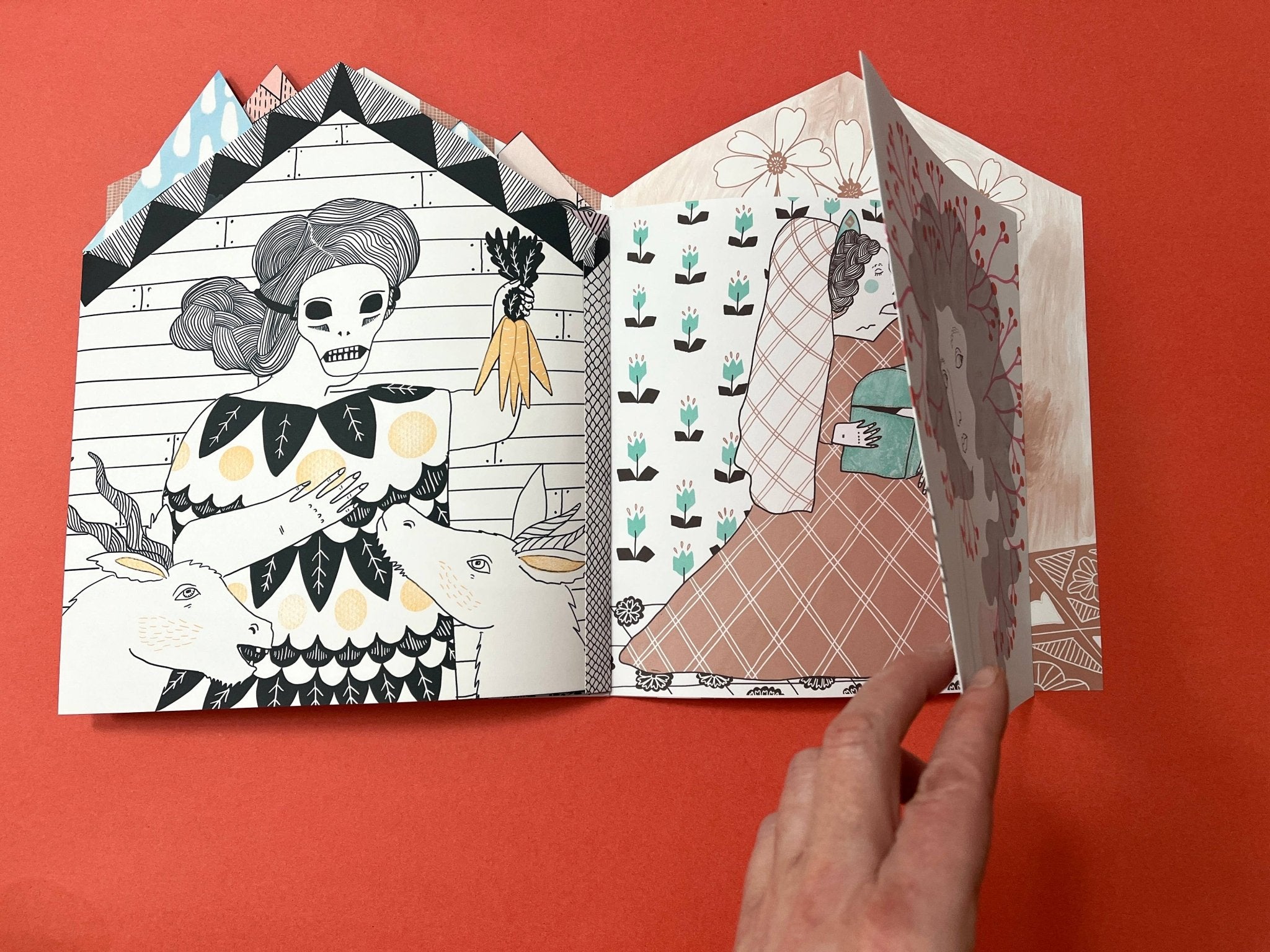 Erika Rier - Pageant - A Fold Out Art Zine - VISUAL INDEX