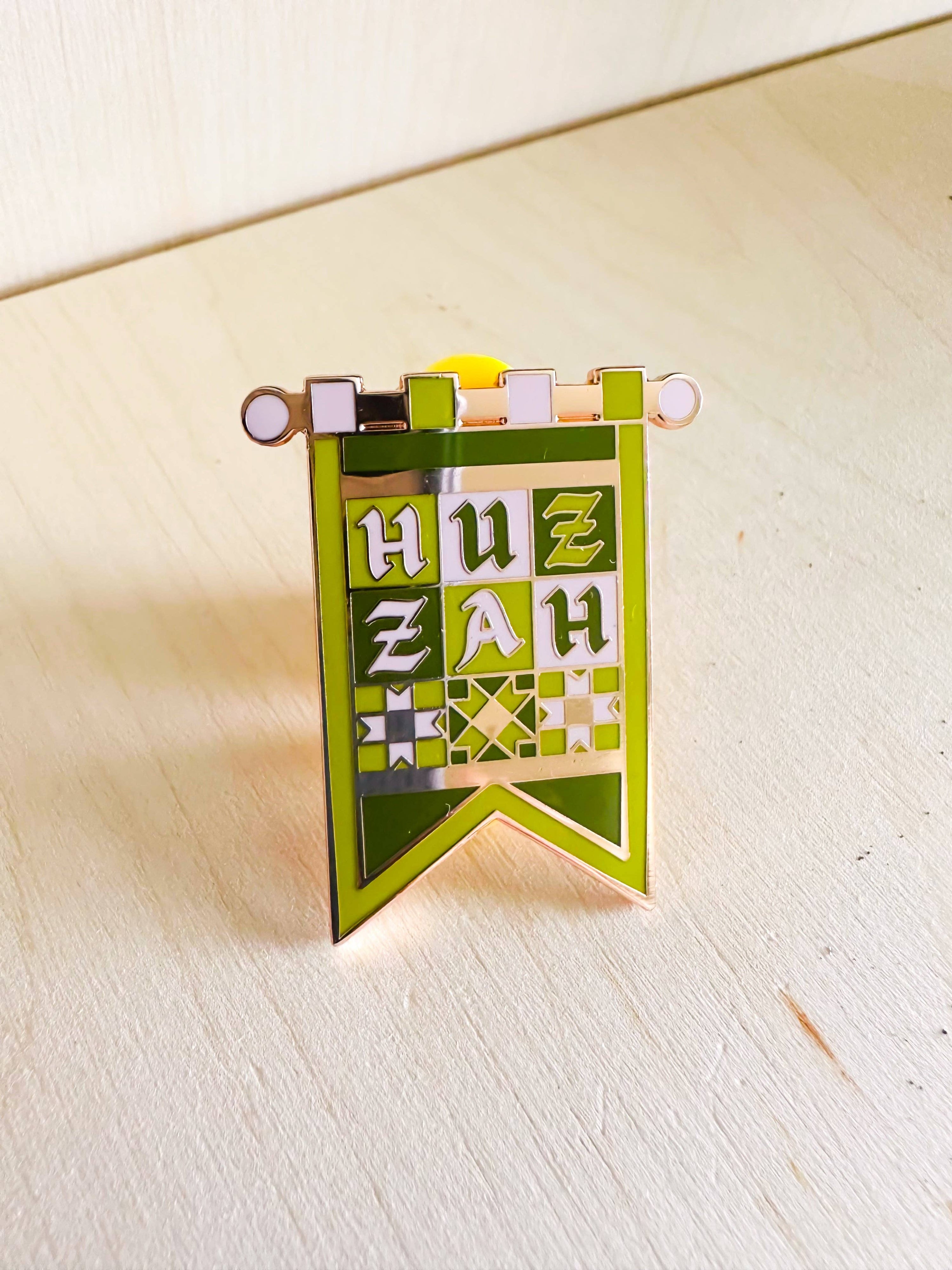 Huzzah Hard Enamel Pin