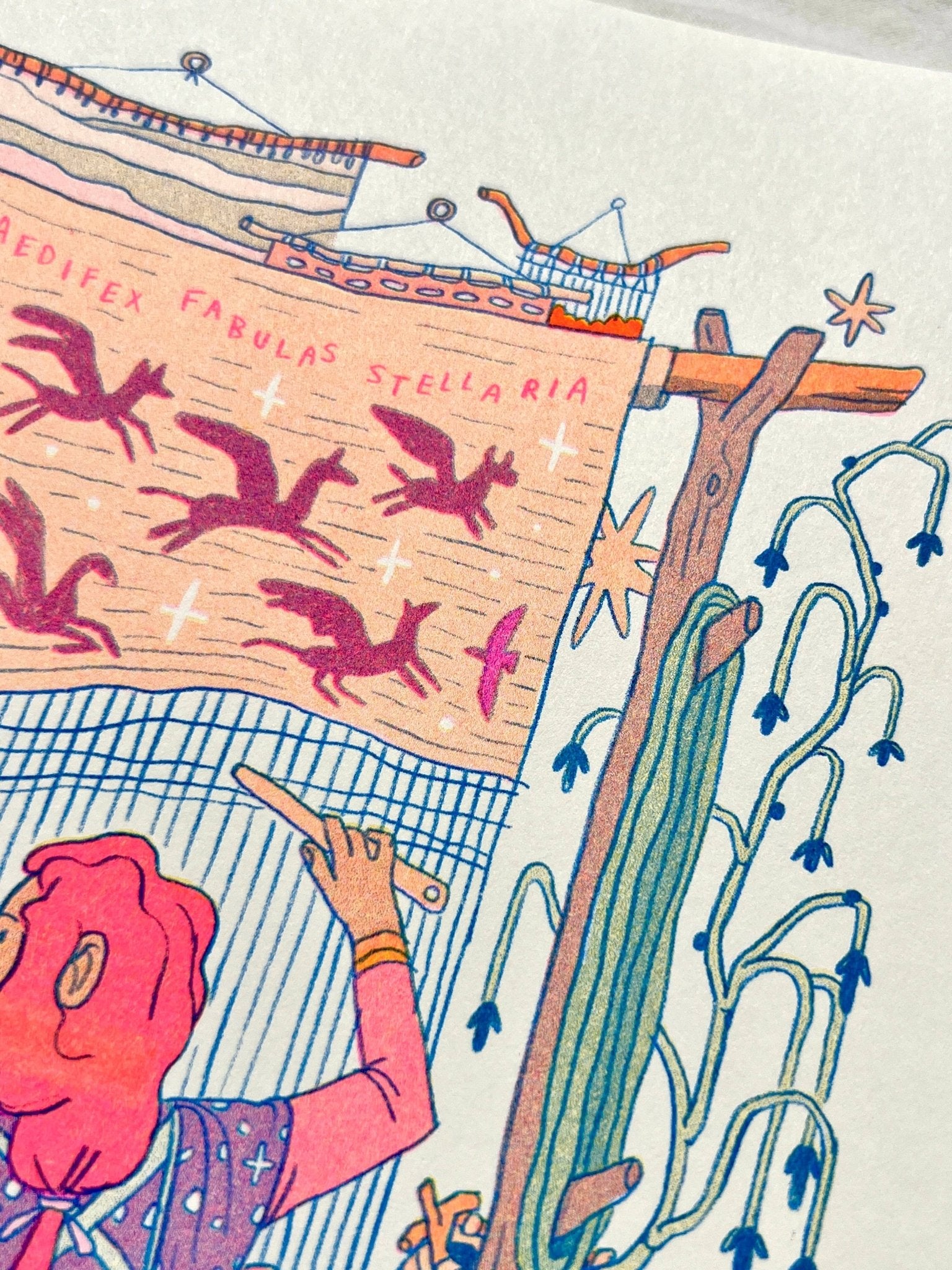 Natalie Andrewson - The Weaver: Builder of Star Stories - Riso Print - VISUAL INDEX