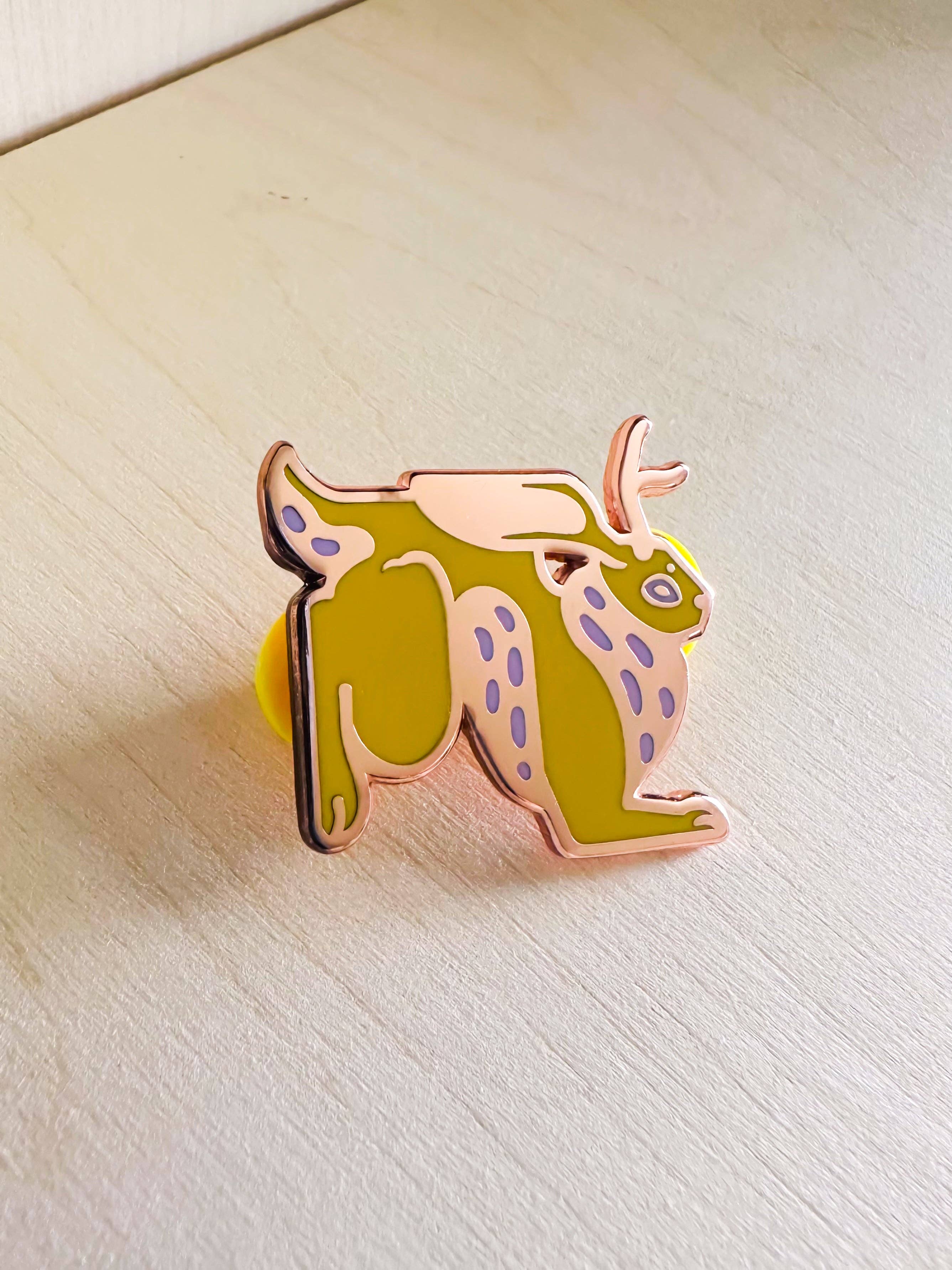 Jackalope Hard Enamel Pin
