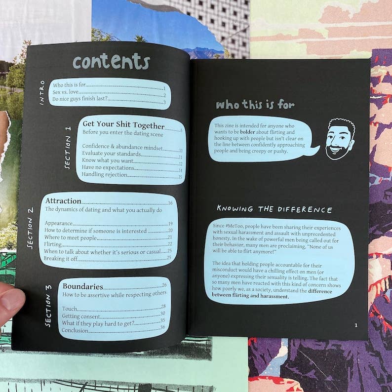 A Practical Guide to Flirting & Hooking Up with Confidence and Consent Zine | Sex-Positive Feminist Sex Education Zine