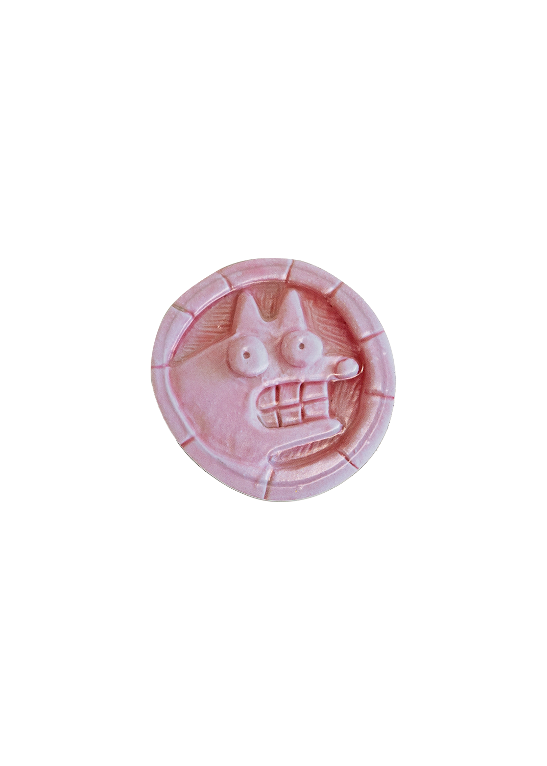 Pink Relief Tile Magnet