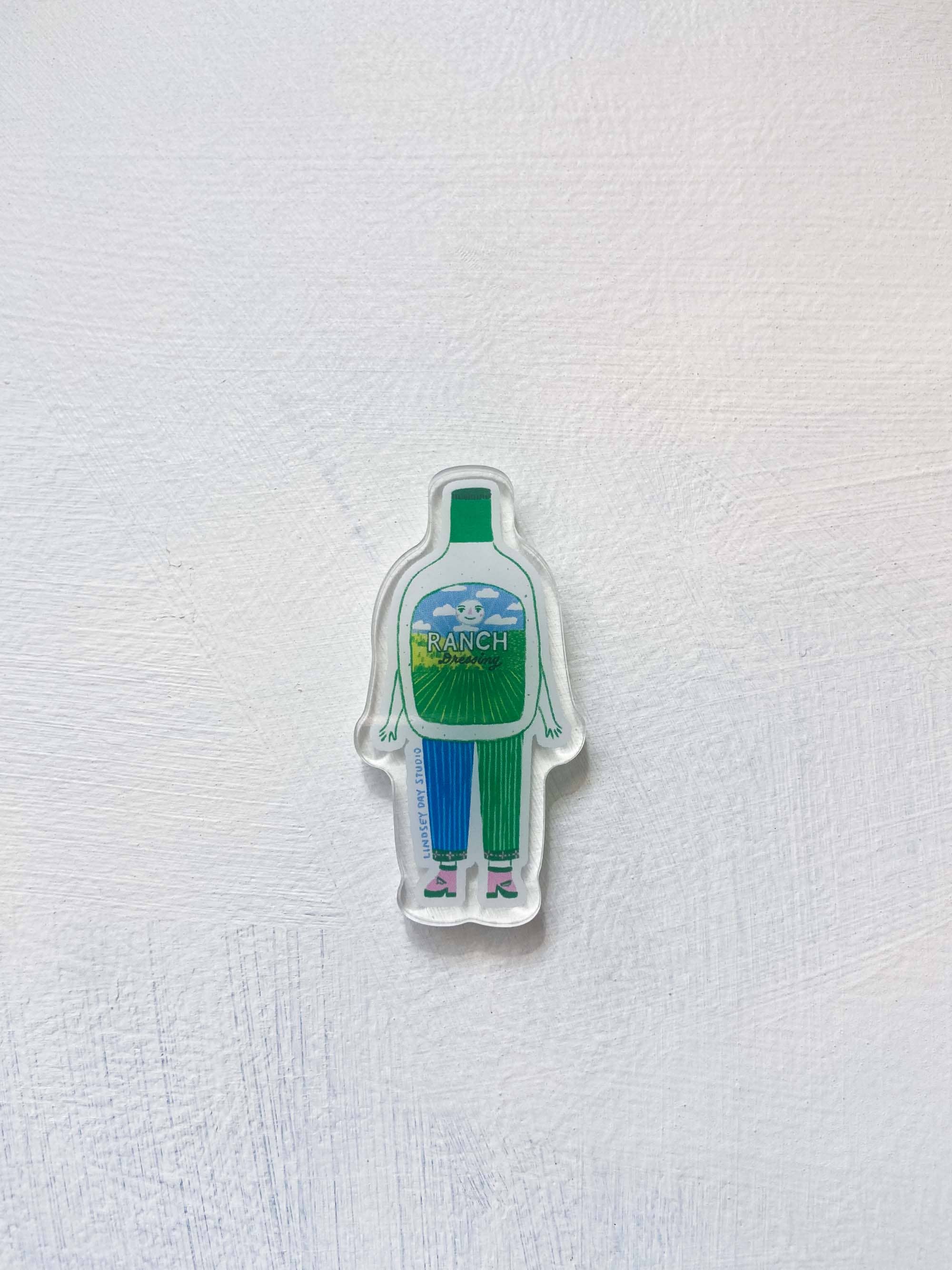 Ranch Friend Magnet, Funny Food Fridge Magnet