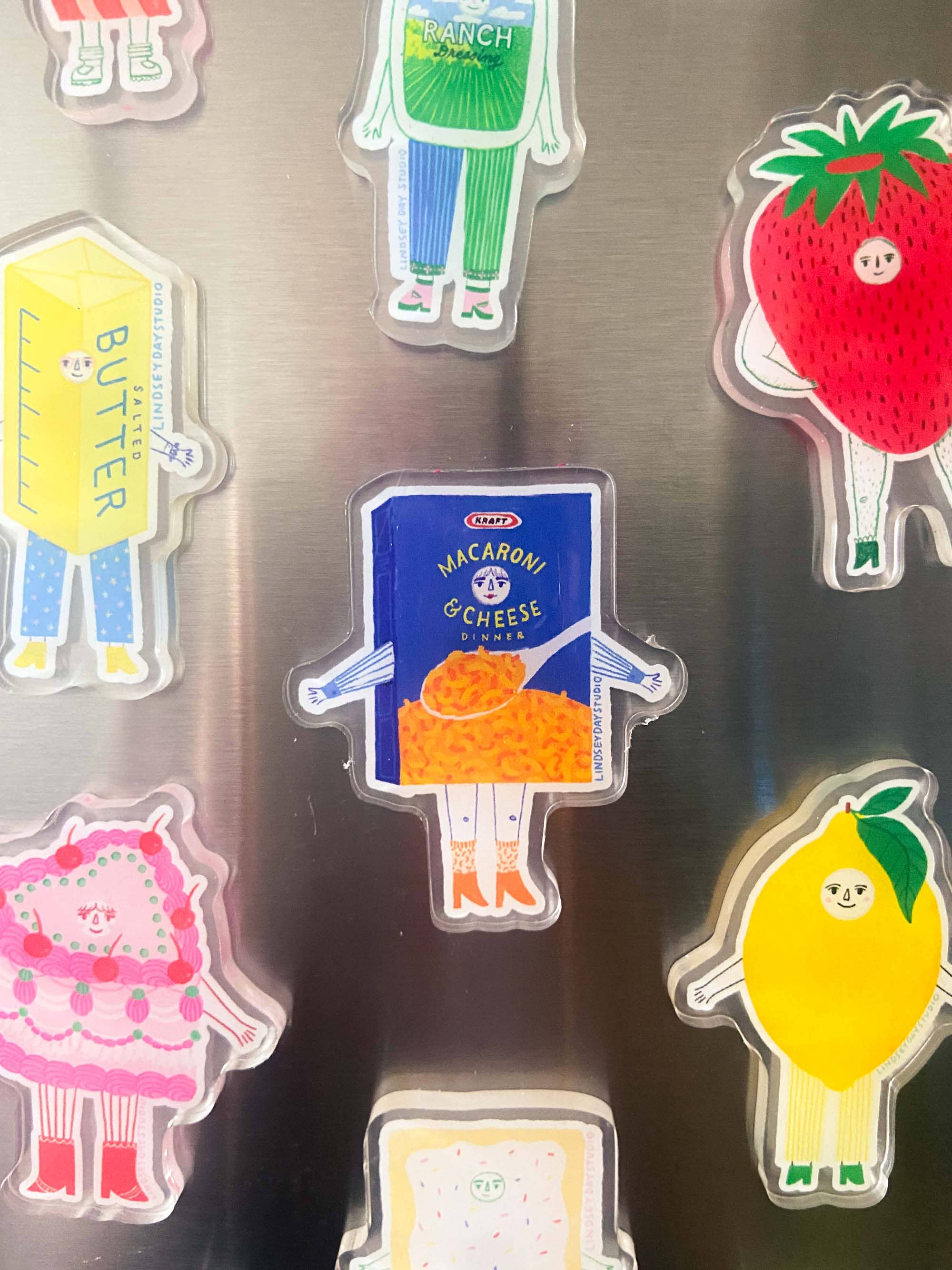 Mac n Cheese Friend Magnet, Funny Food Fridge Magnet